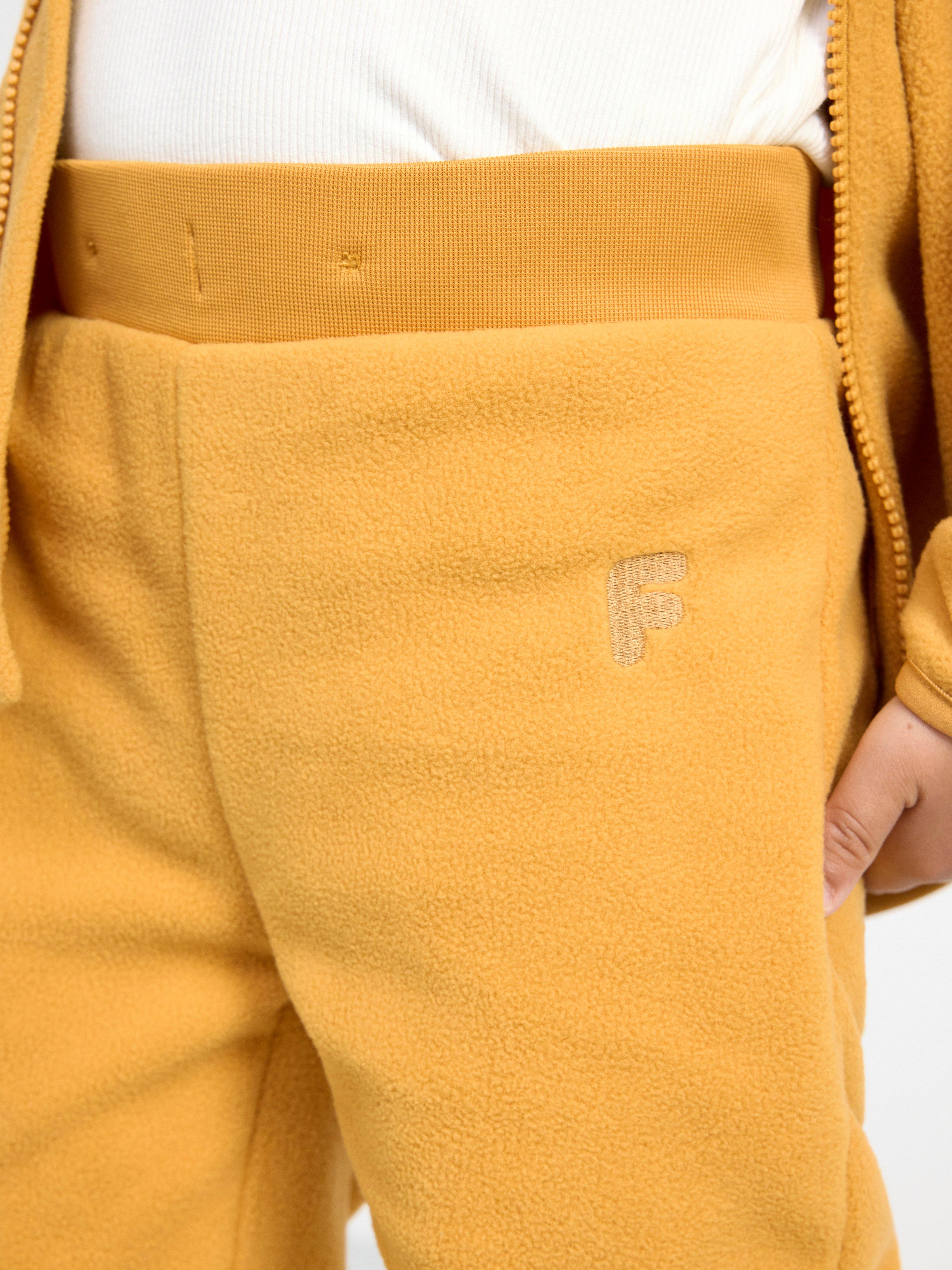 FIX Trousers in fleece Dusty Yellow