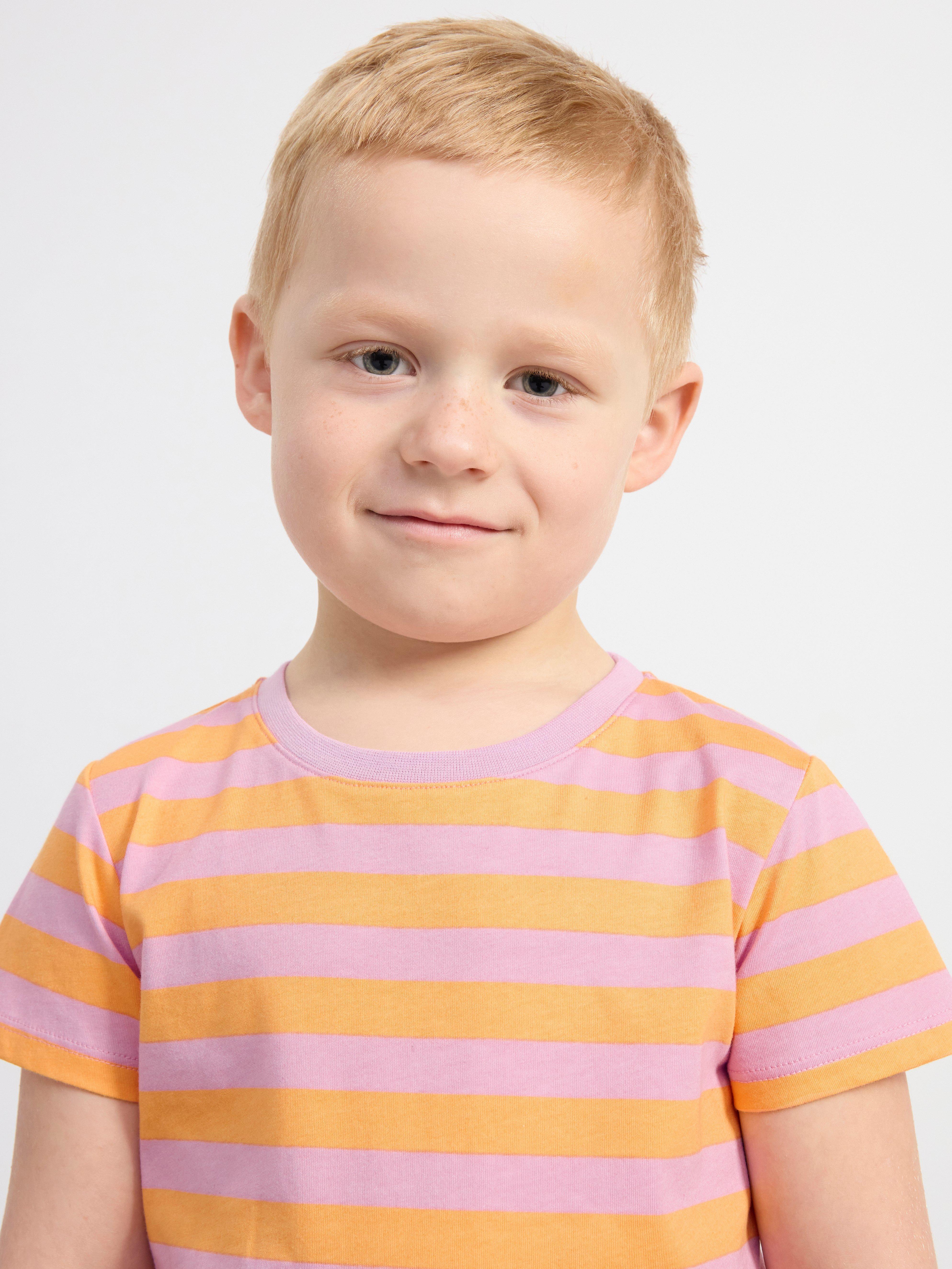 Striped t-shirt Light Dusty Orange