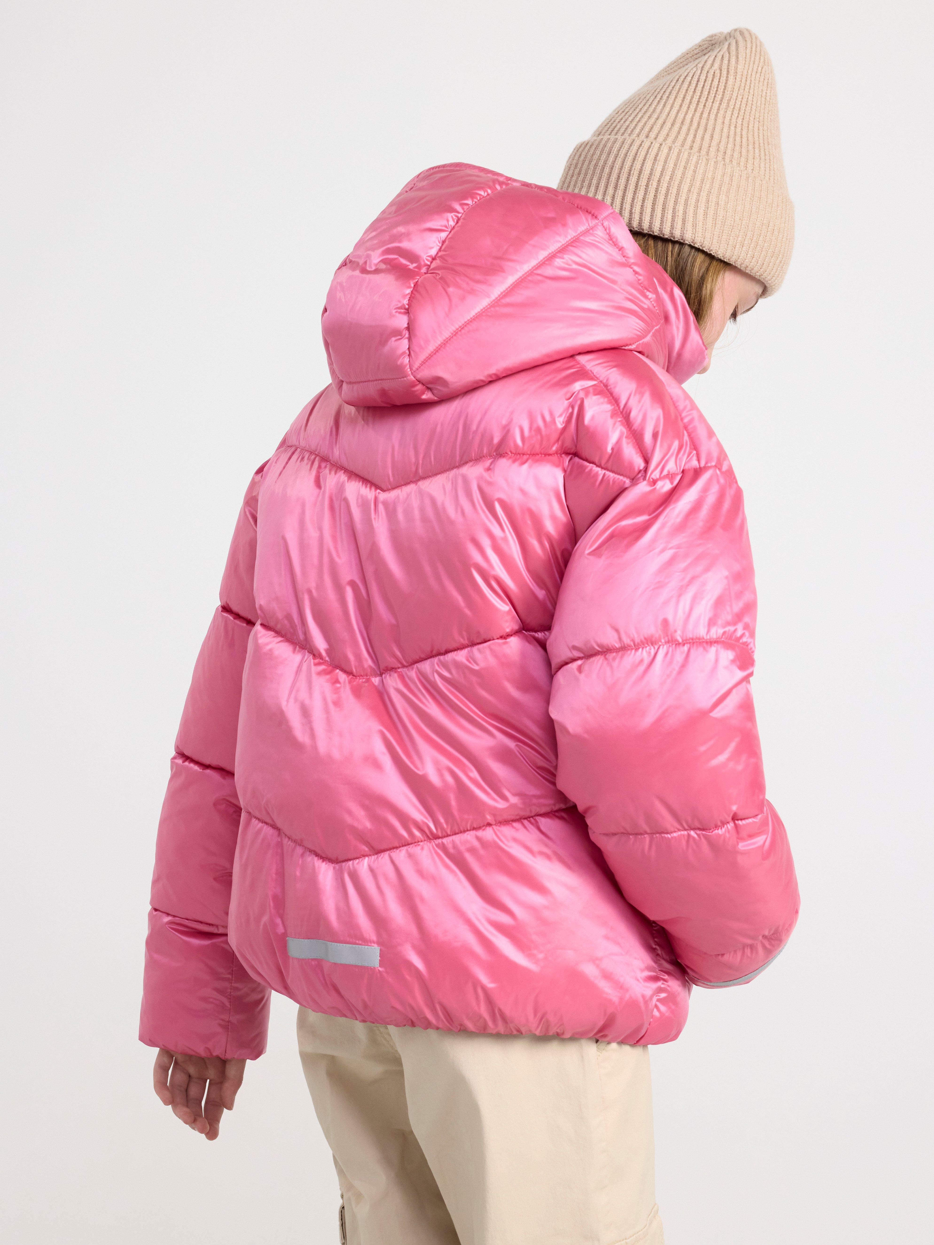 Water repellent puffer jacket Pink