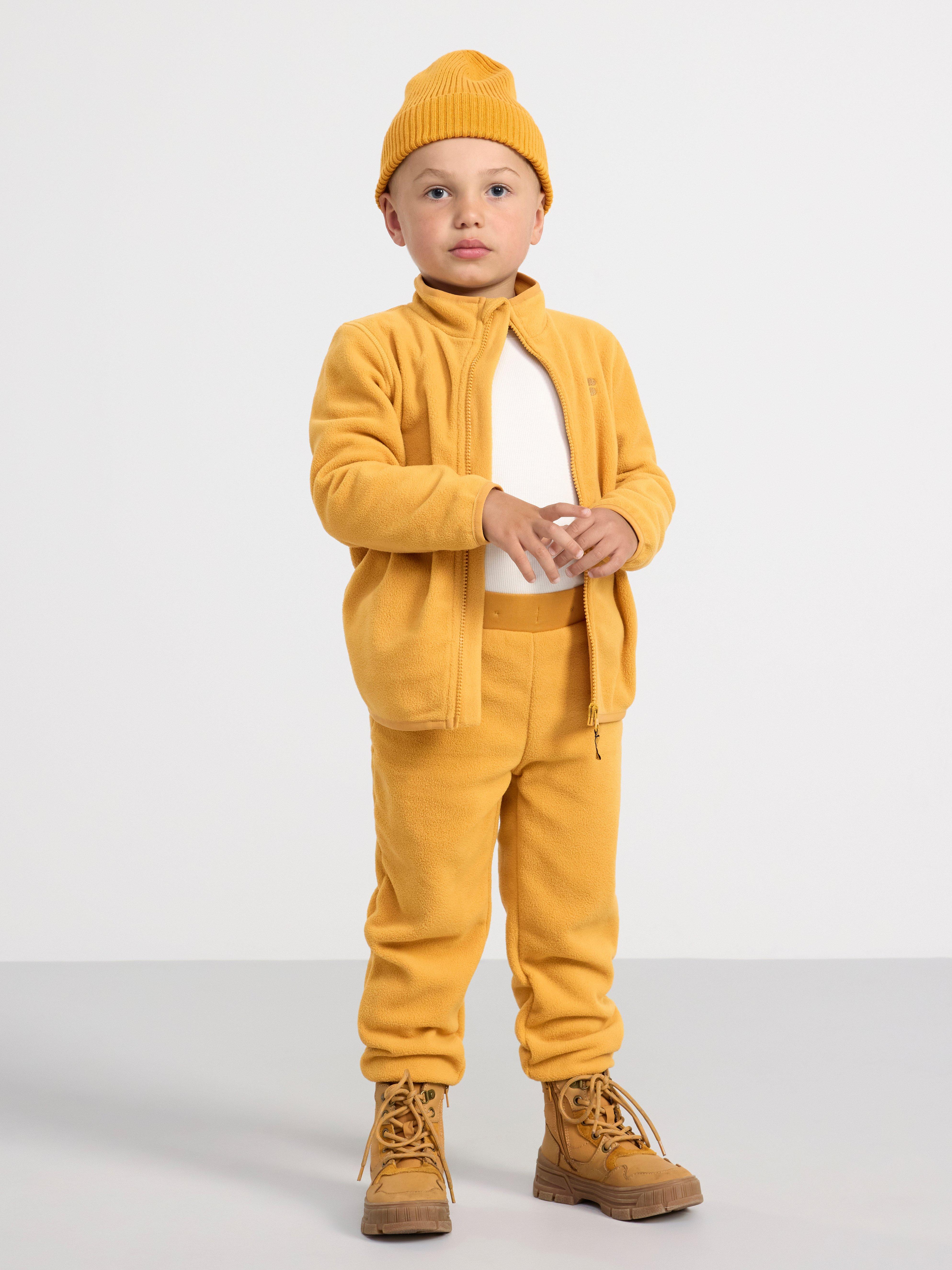 FIX Trousers in fleece Dusty Yellow