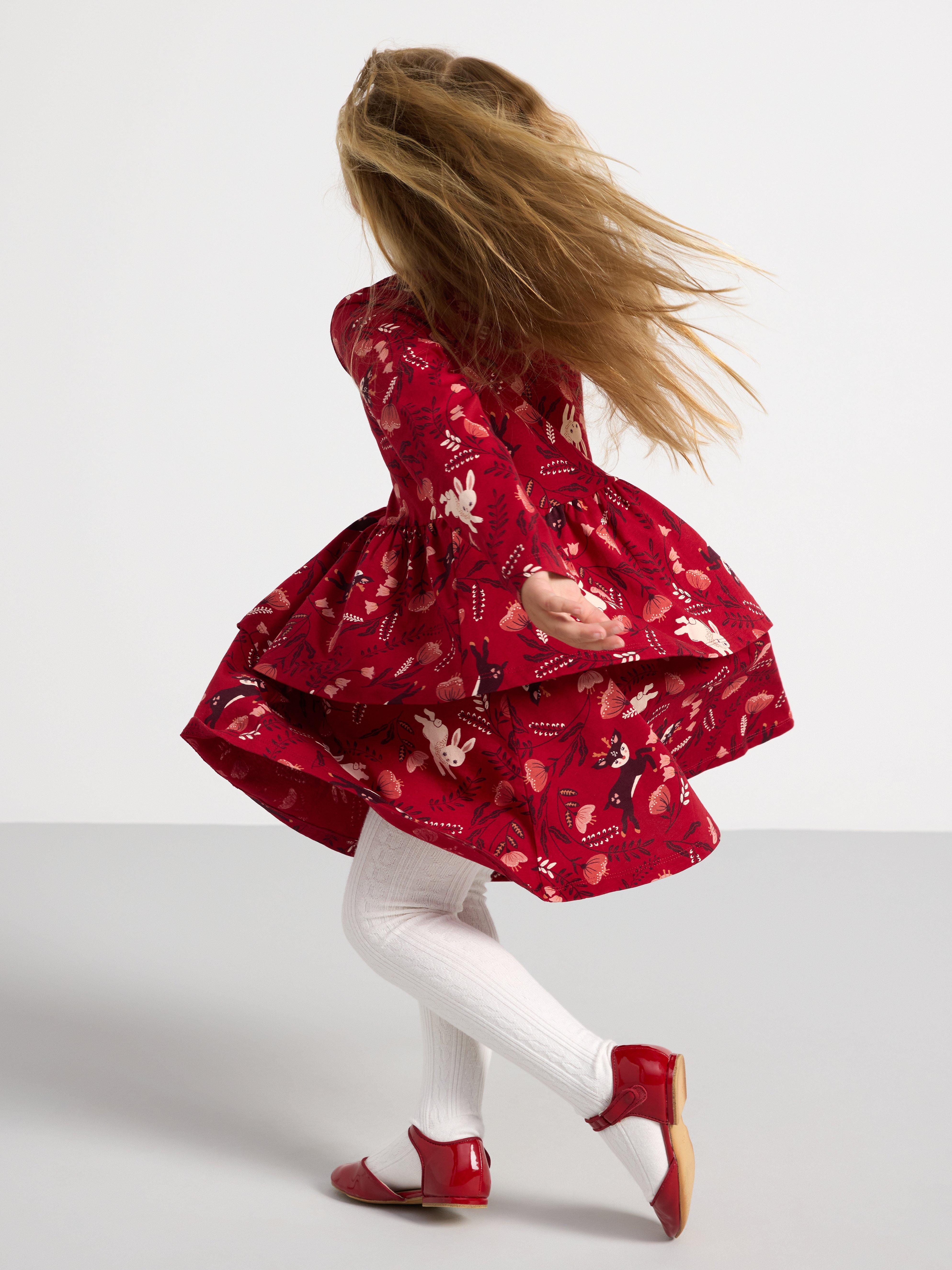 Tunic with print Dark Dusty Red