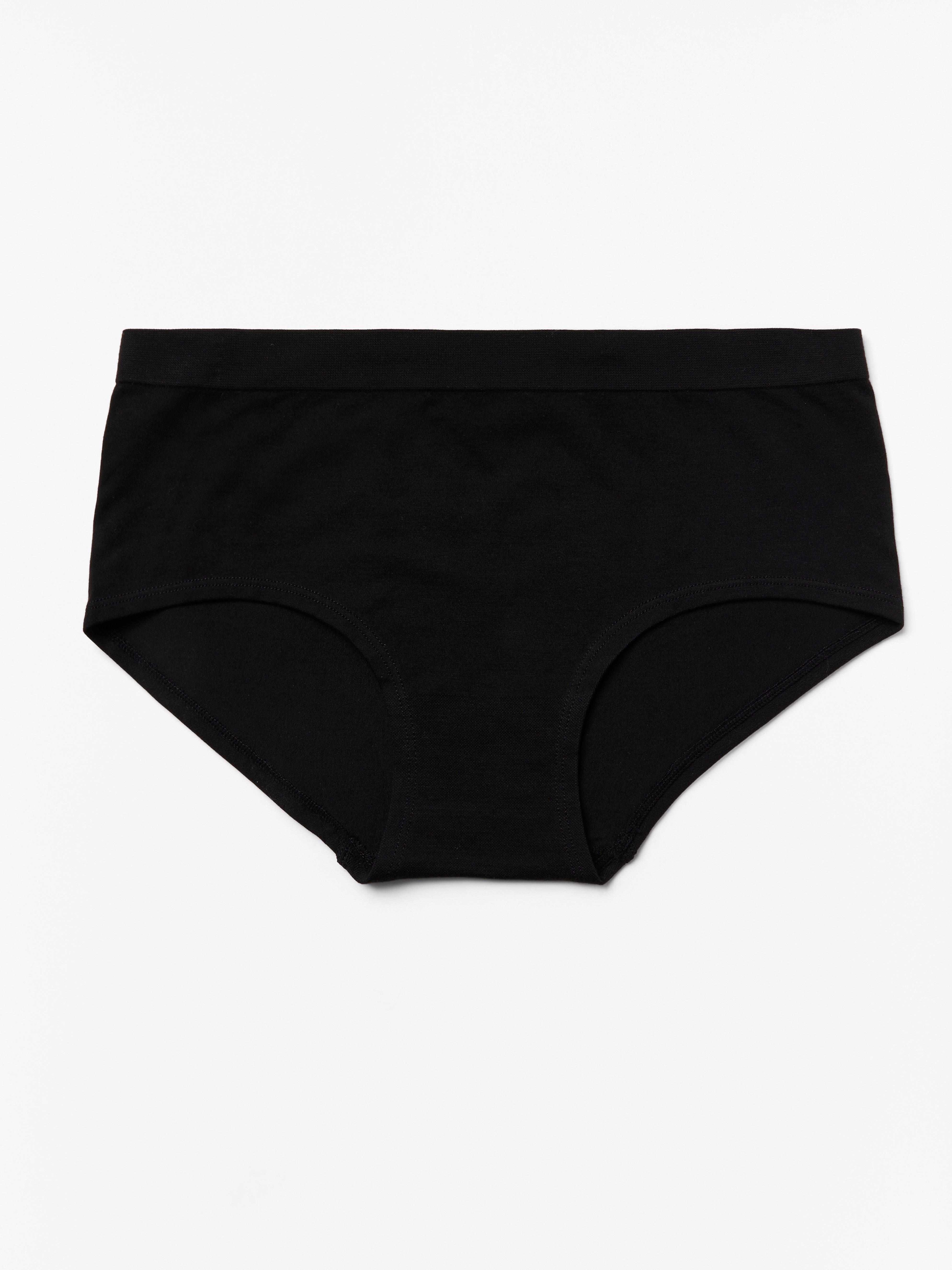 Seamless regular waist brief Black