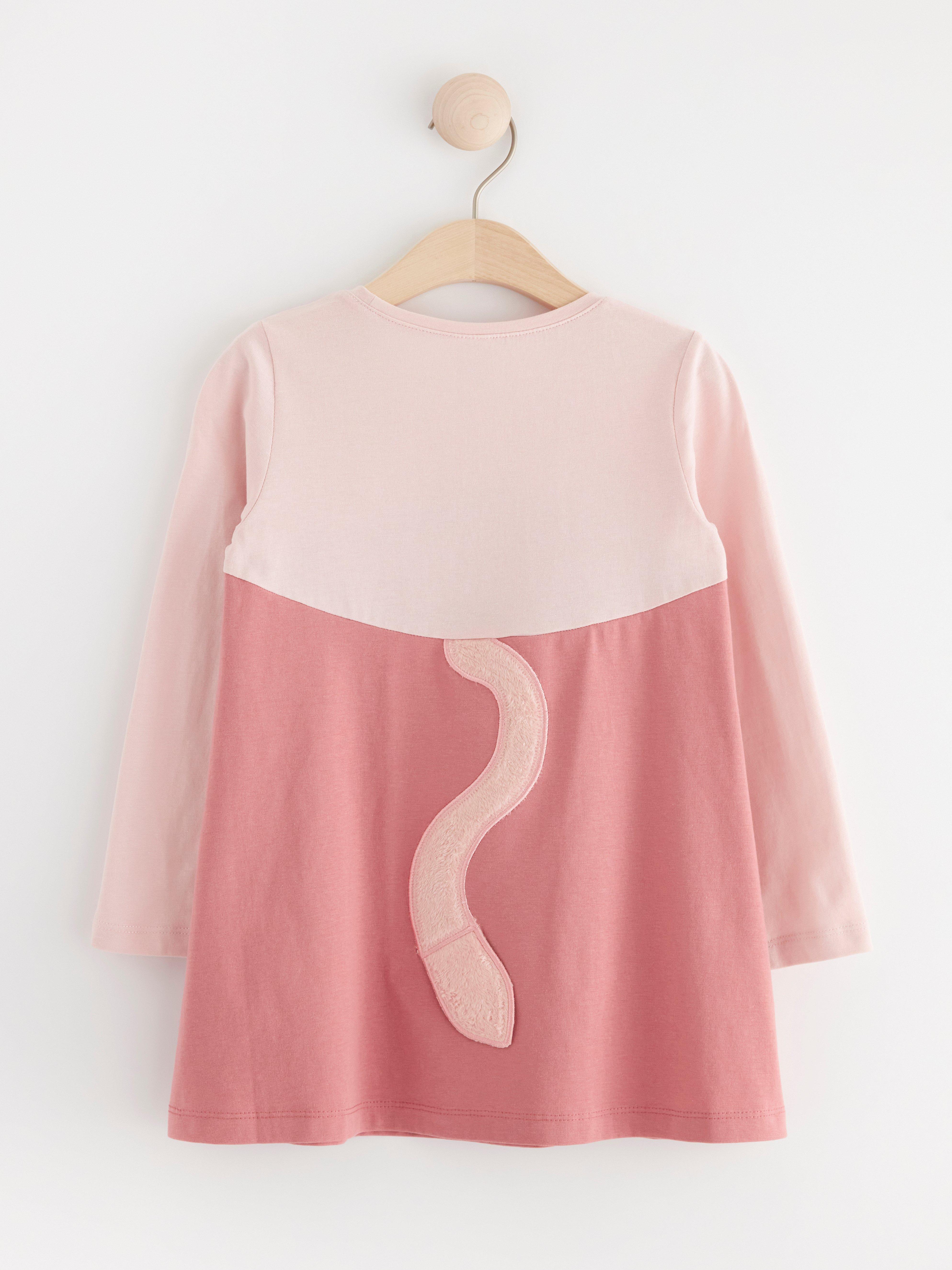 Tunic with cat Dusty Pink