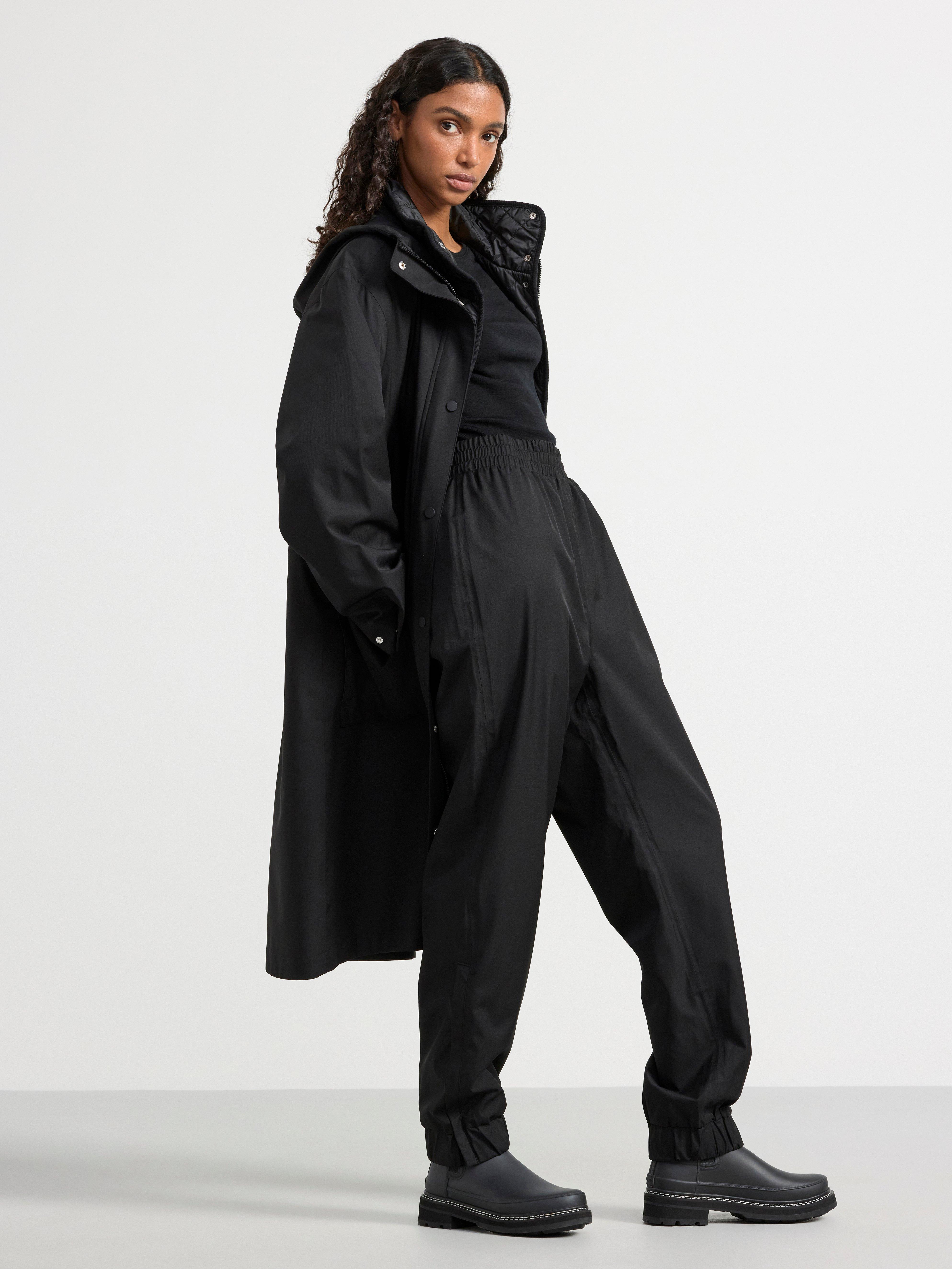 Water repellent shell trousers Black