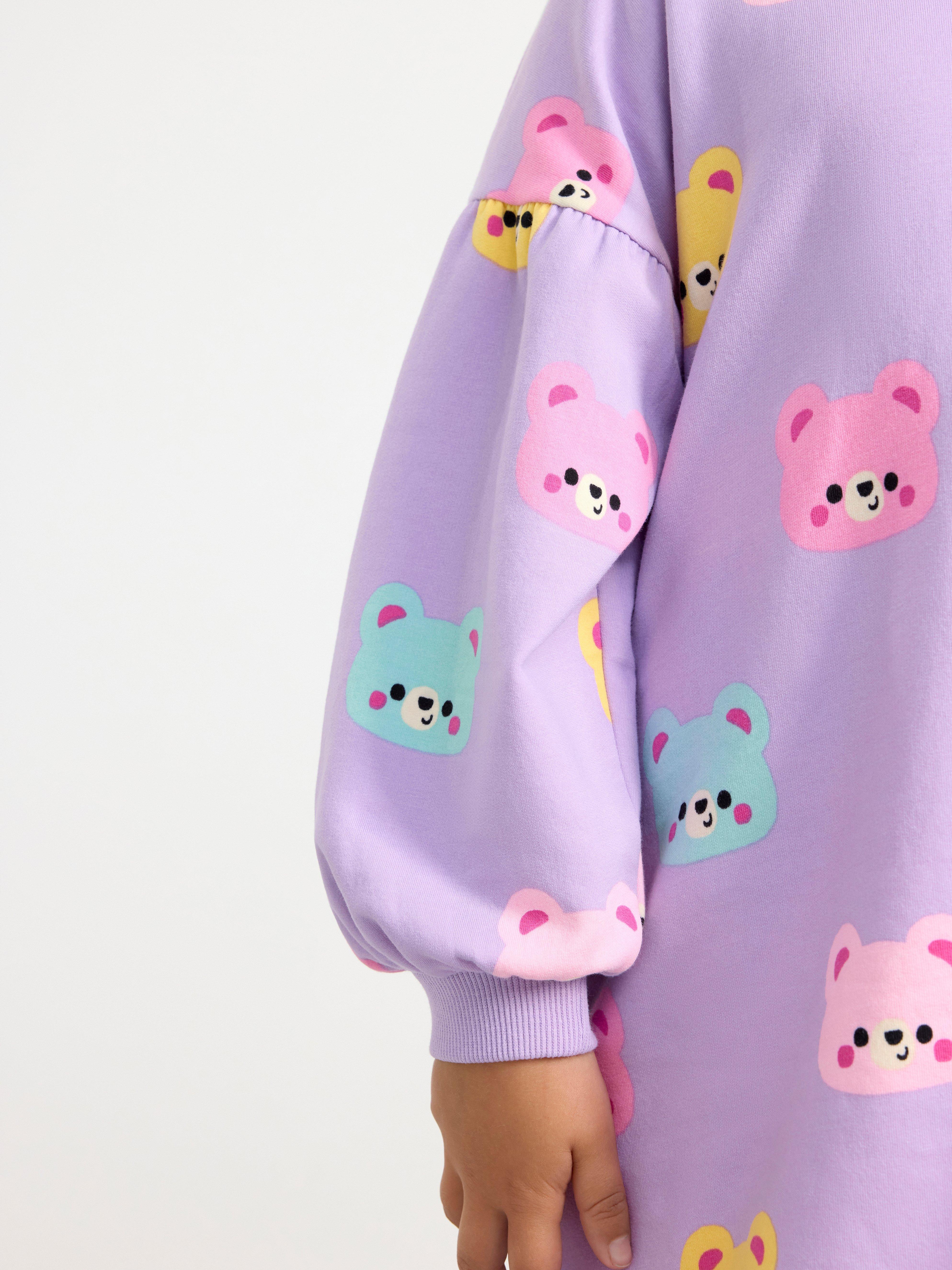 Dress with teddy bears Light Lilac
