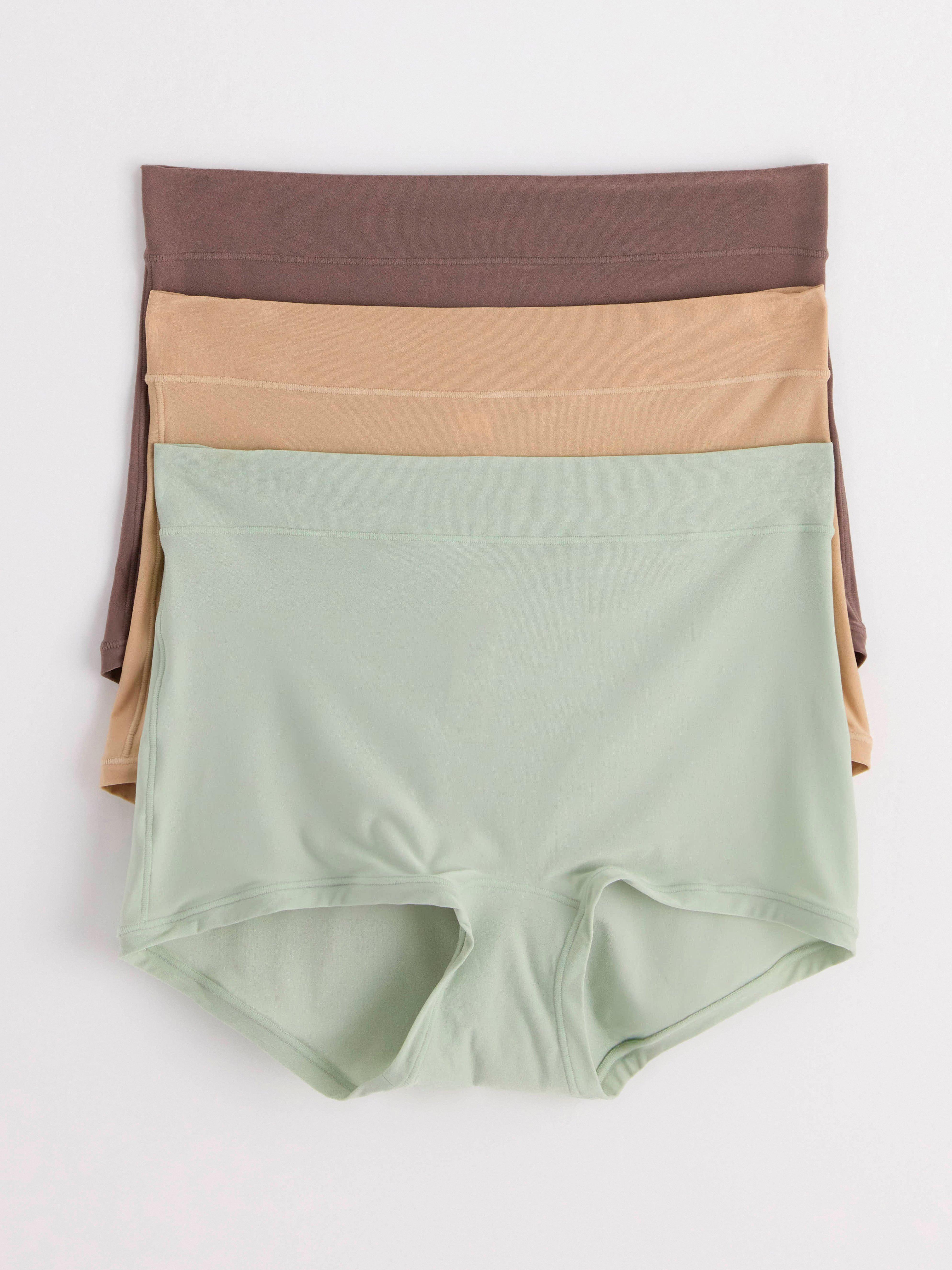 3-pack high waist super stretch boxer briefs Dark Dusty Brown