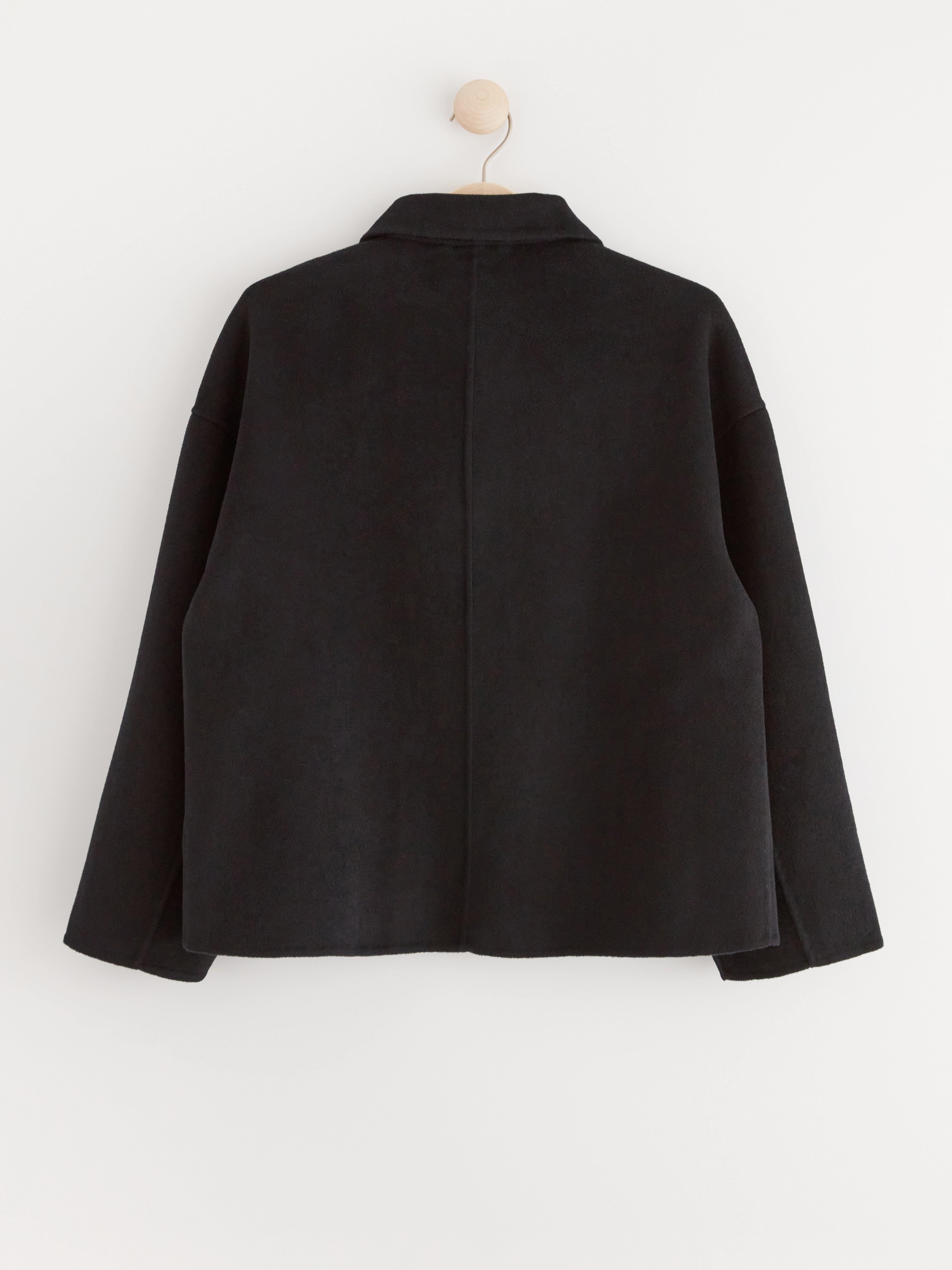 Jacket in wool blend Black