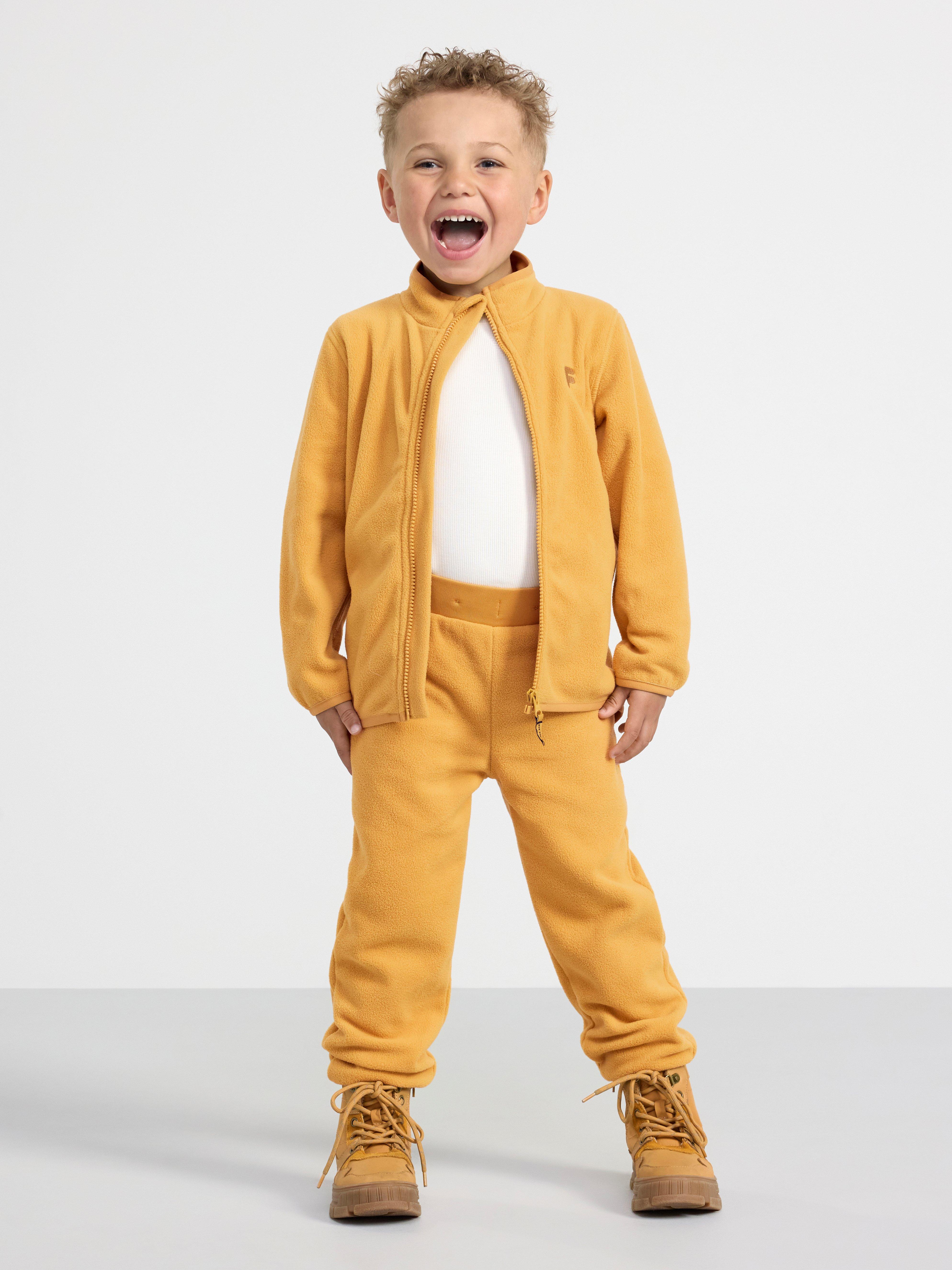 FIX Jacket in fleece Dusty Yellow