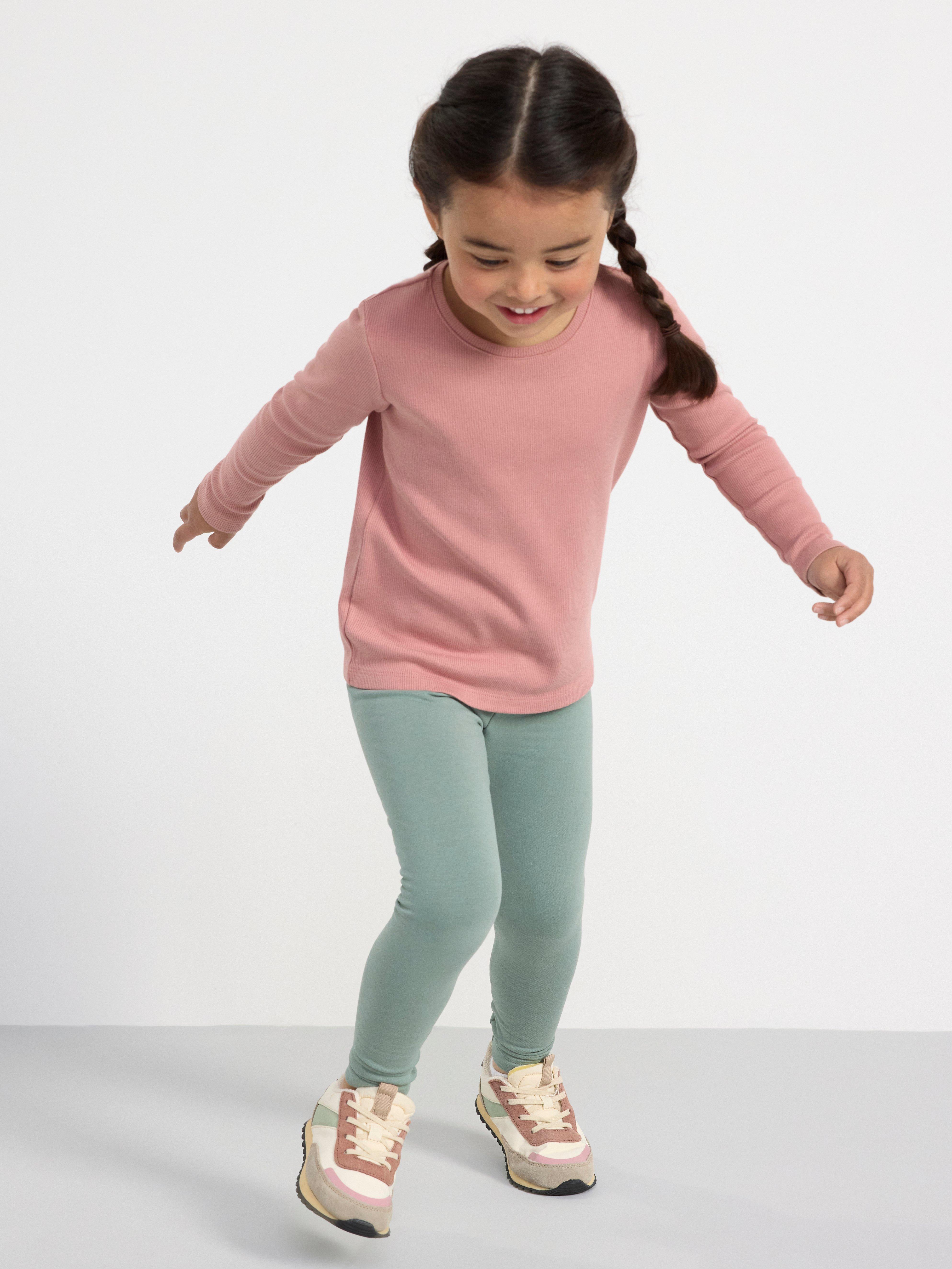 Ribbed long sleeve top Dusty Pink