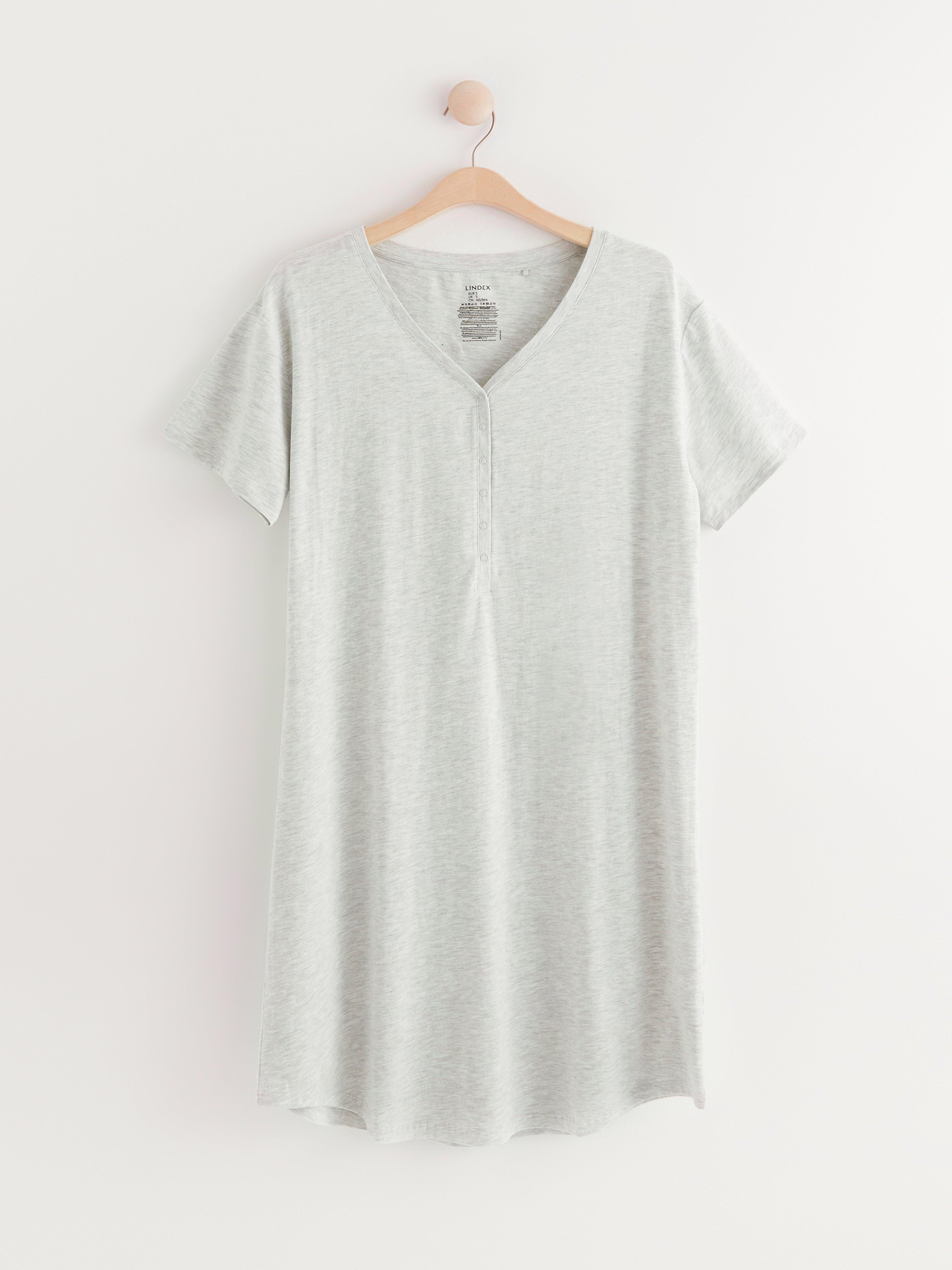 MOM Night dress Light Grey Melange