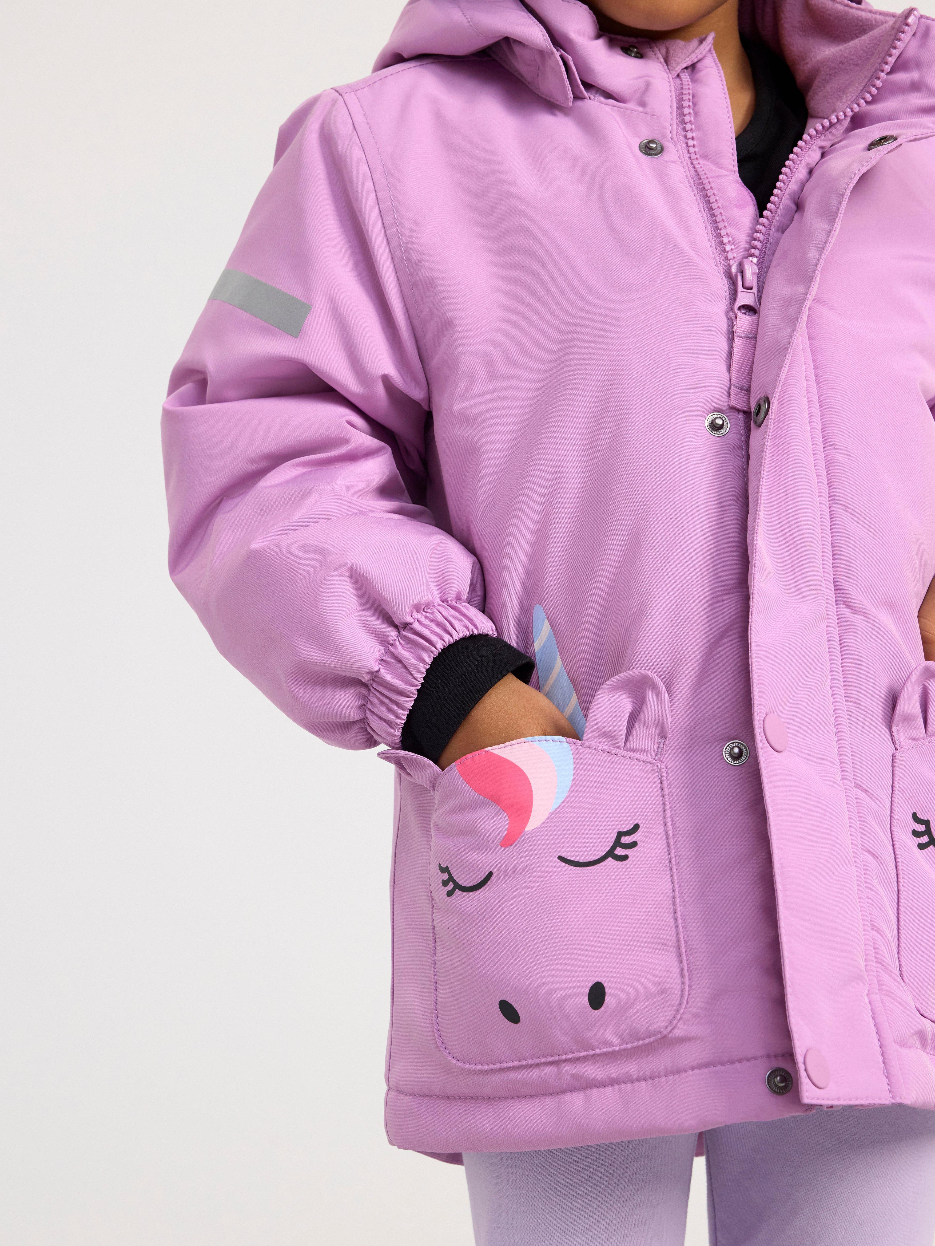 Water repellent padded jacket Light Dusty Lilac