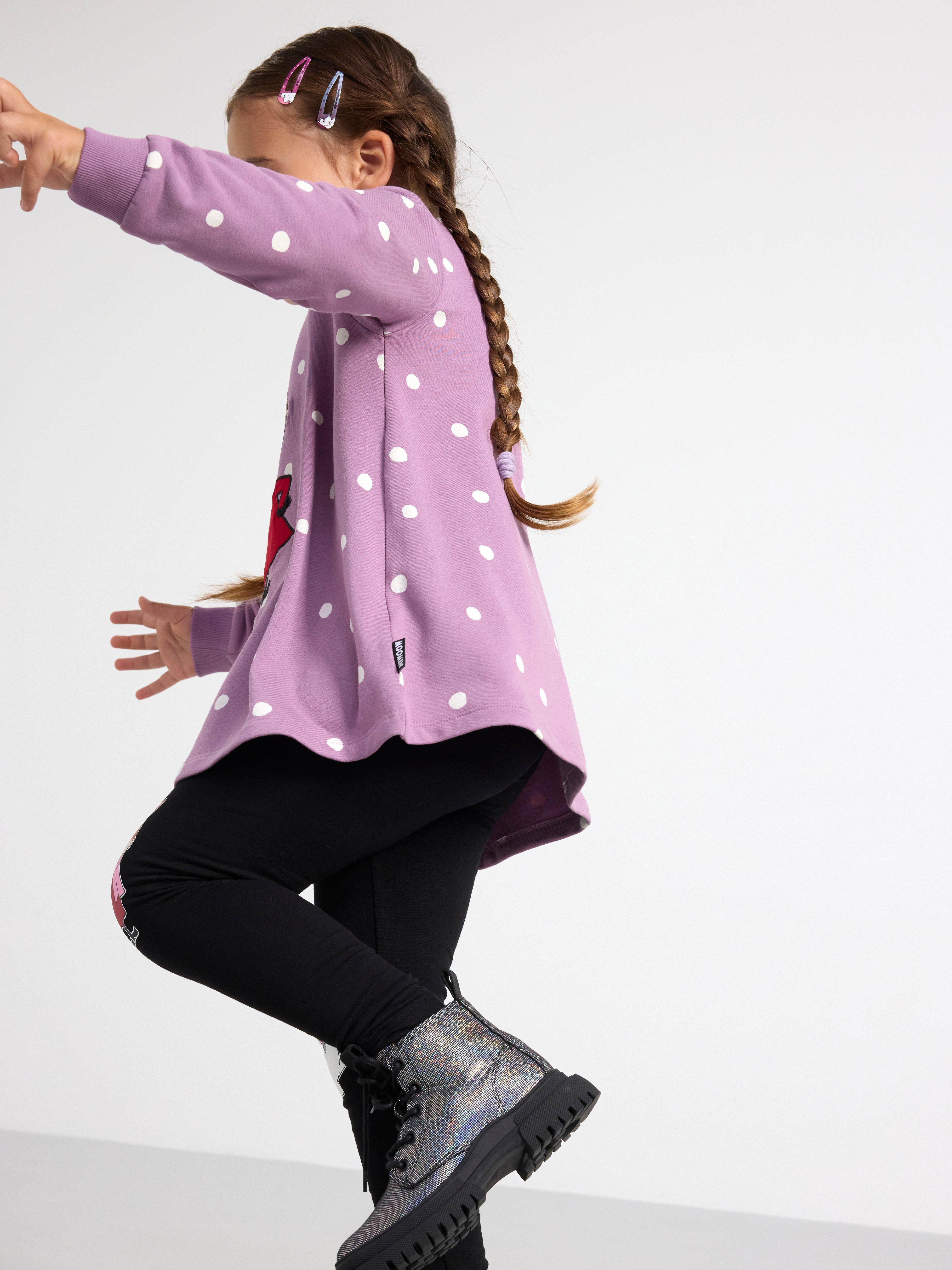 Tunic with Moomin print Light Dusty Lilac