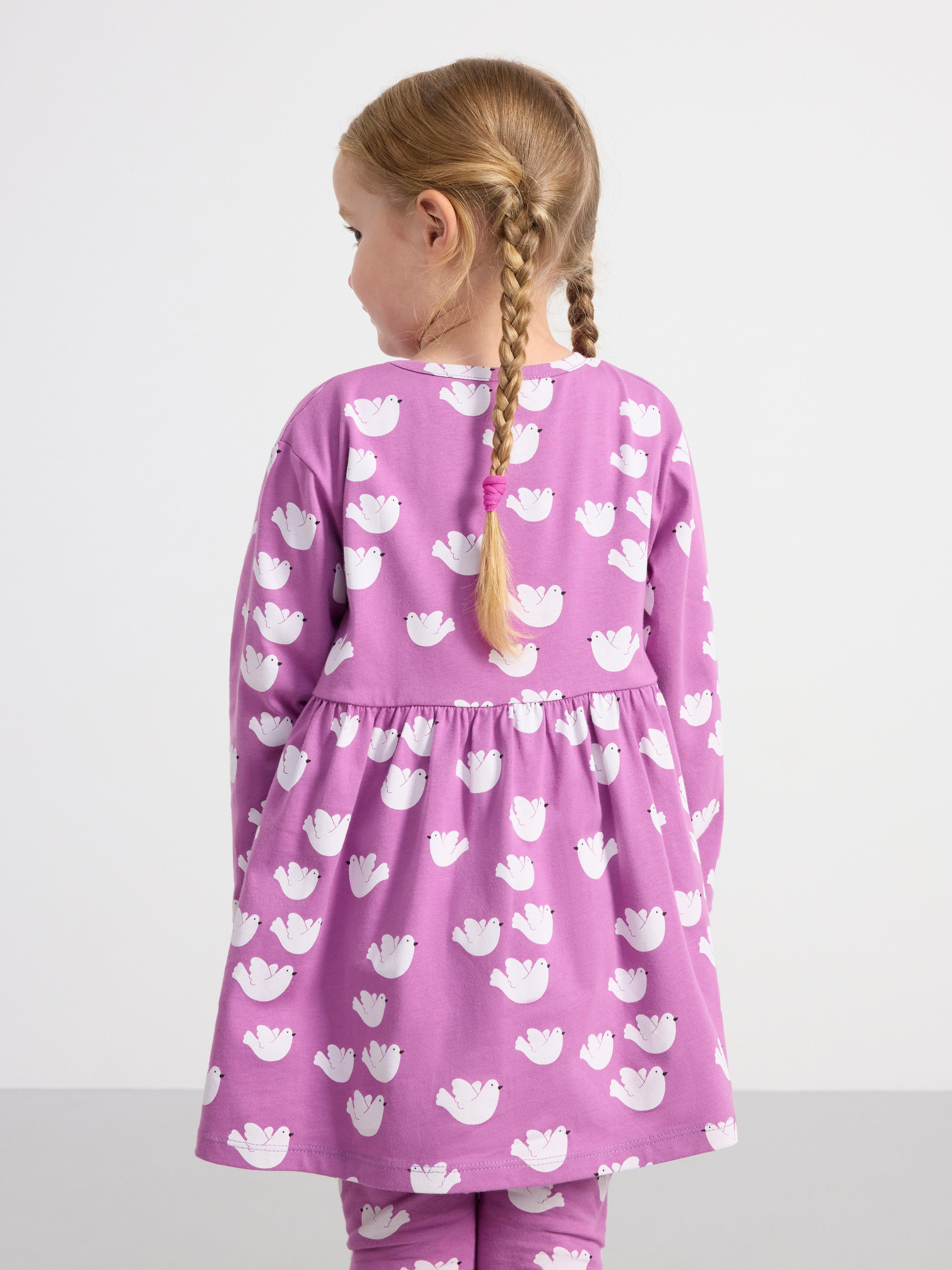 Tunic with print Dark Dusty Lilac