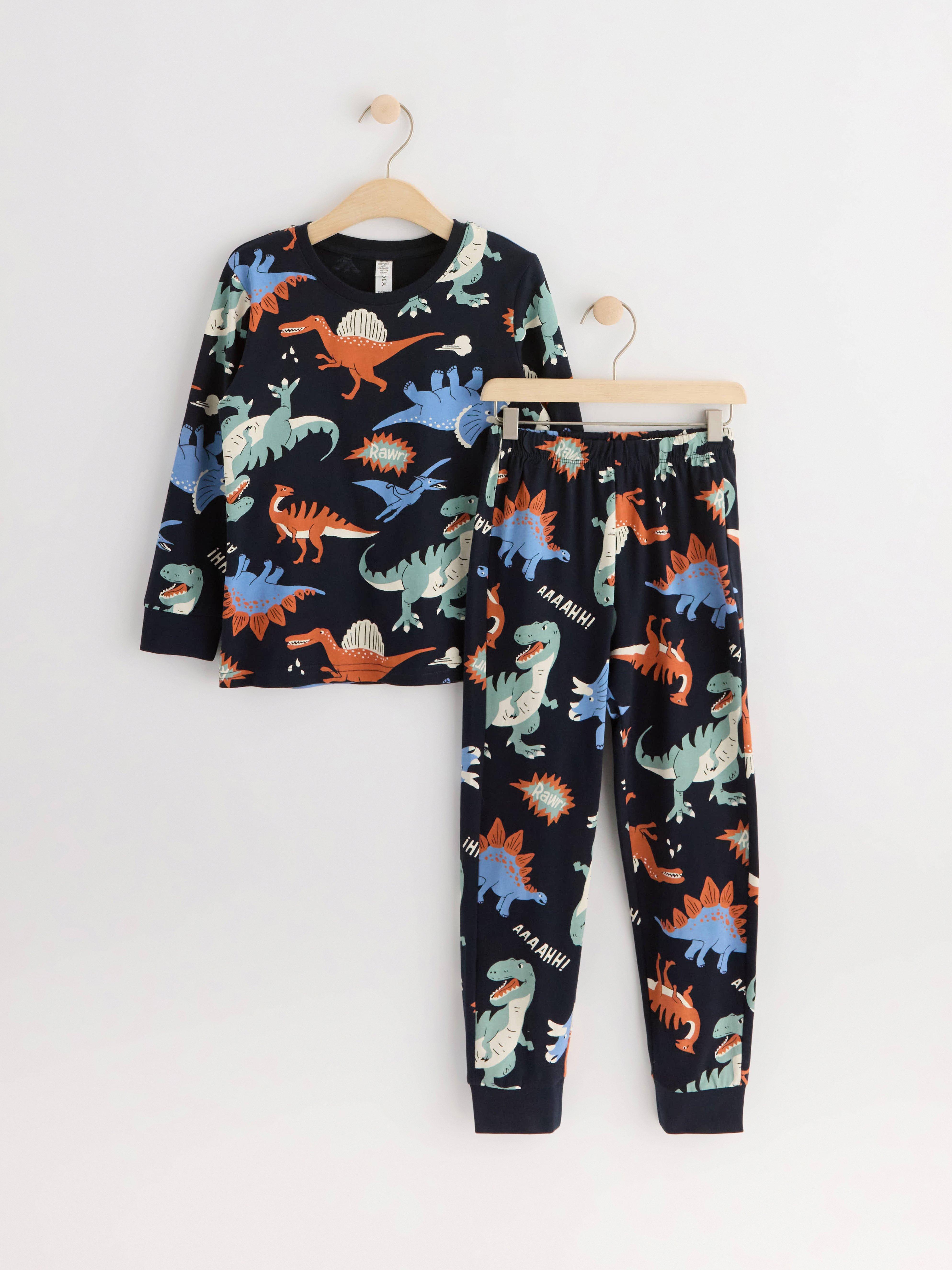 Pyjama set with top and trousers Dark Navy