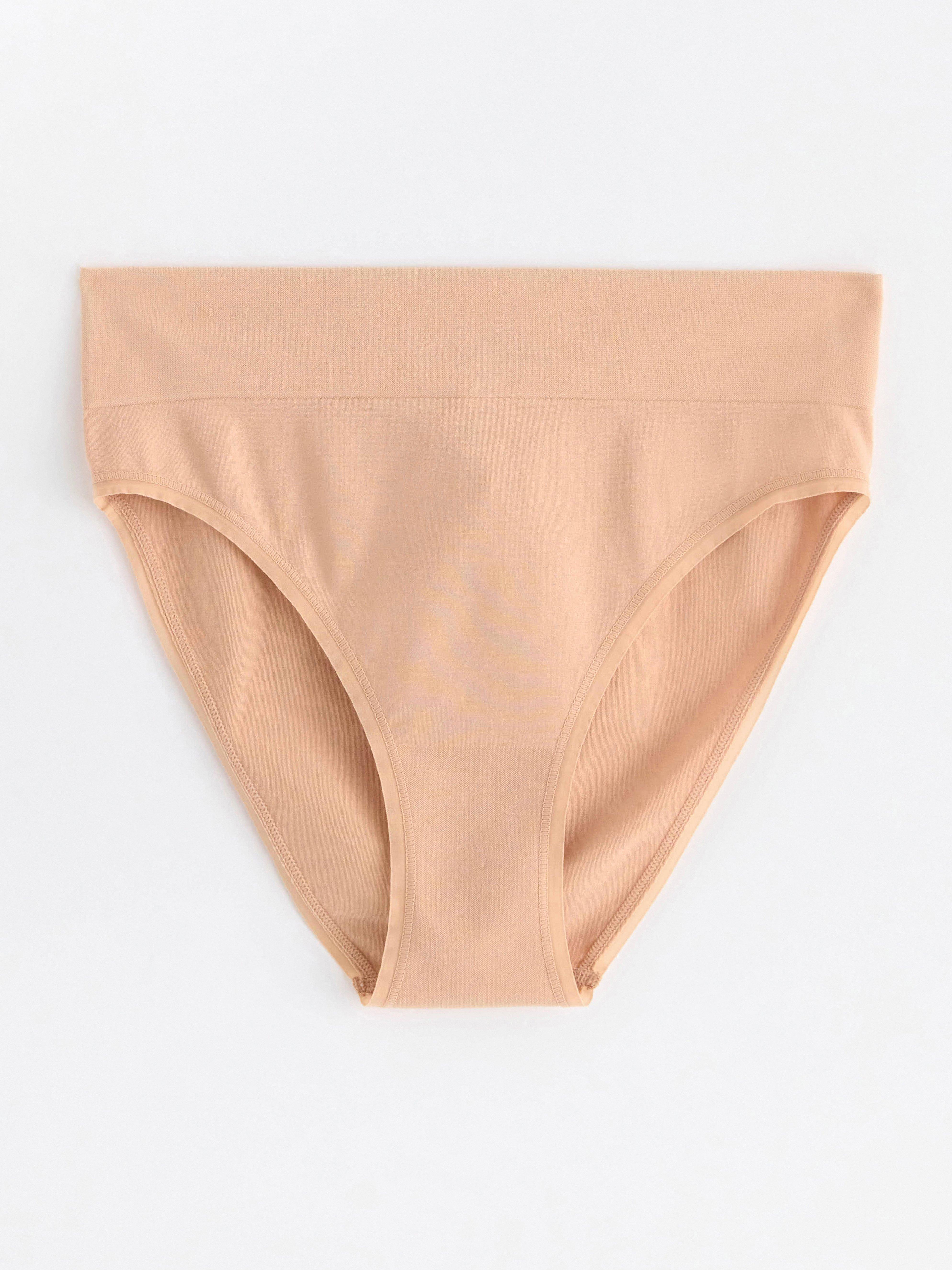 Bikini briefs high waist Beige