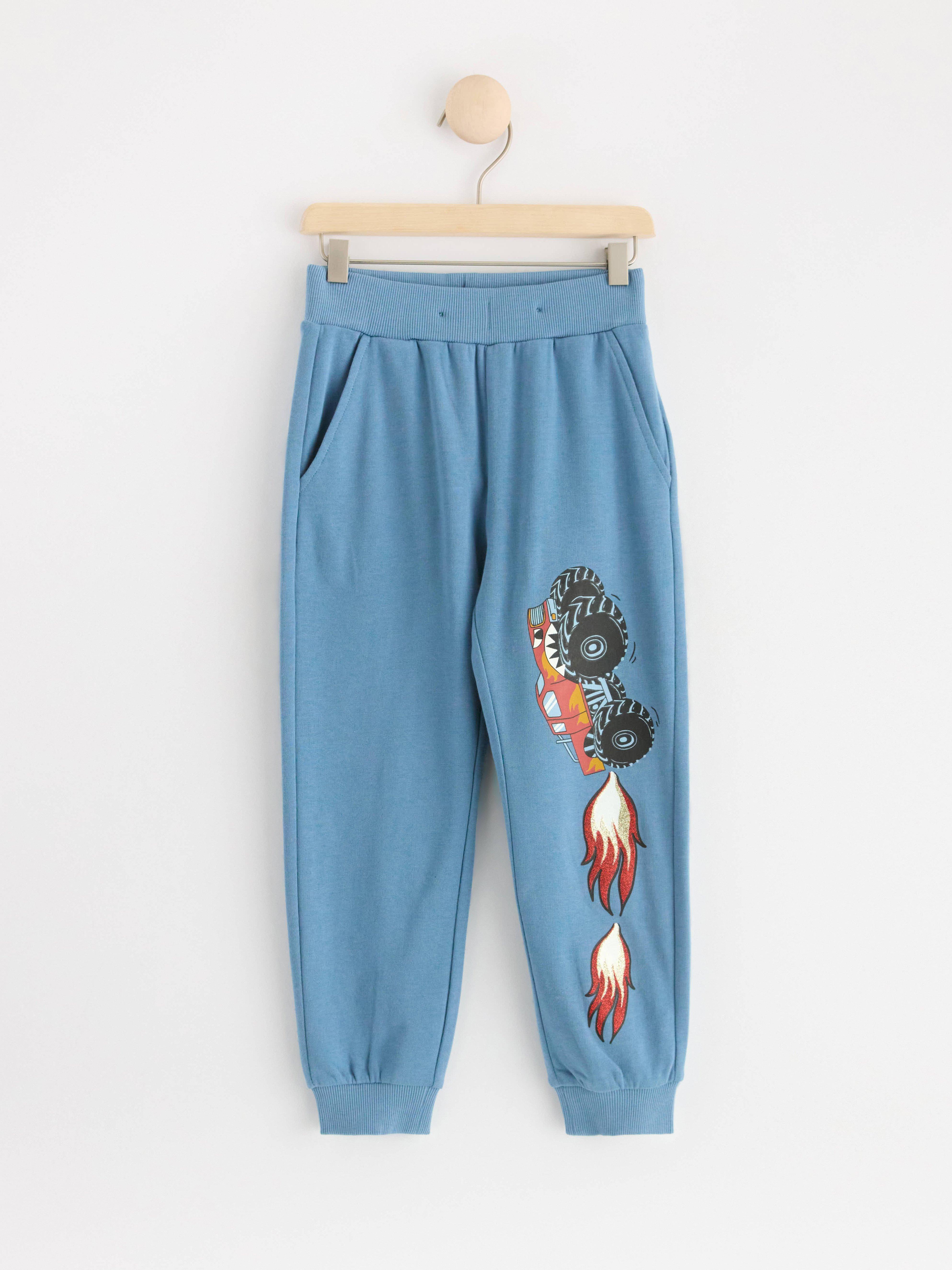 Joggers with monstertruck Light Dusty Blue
