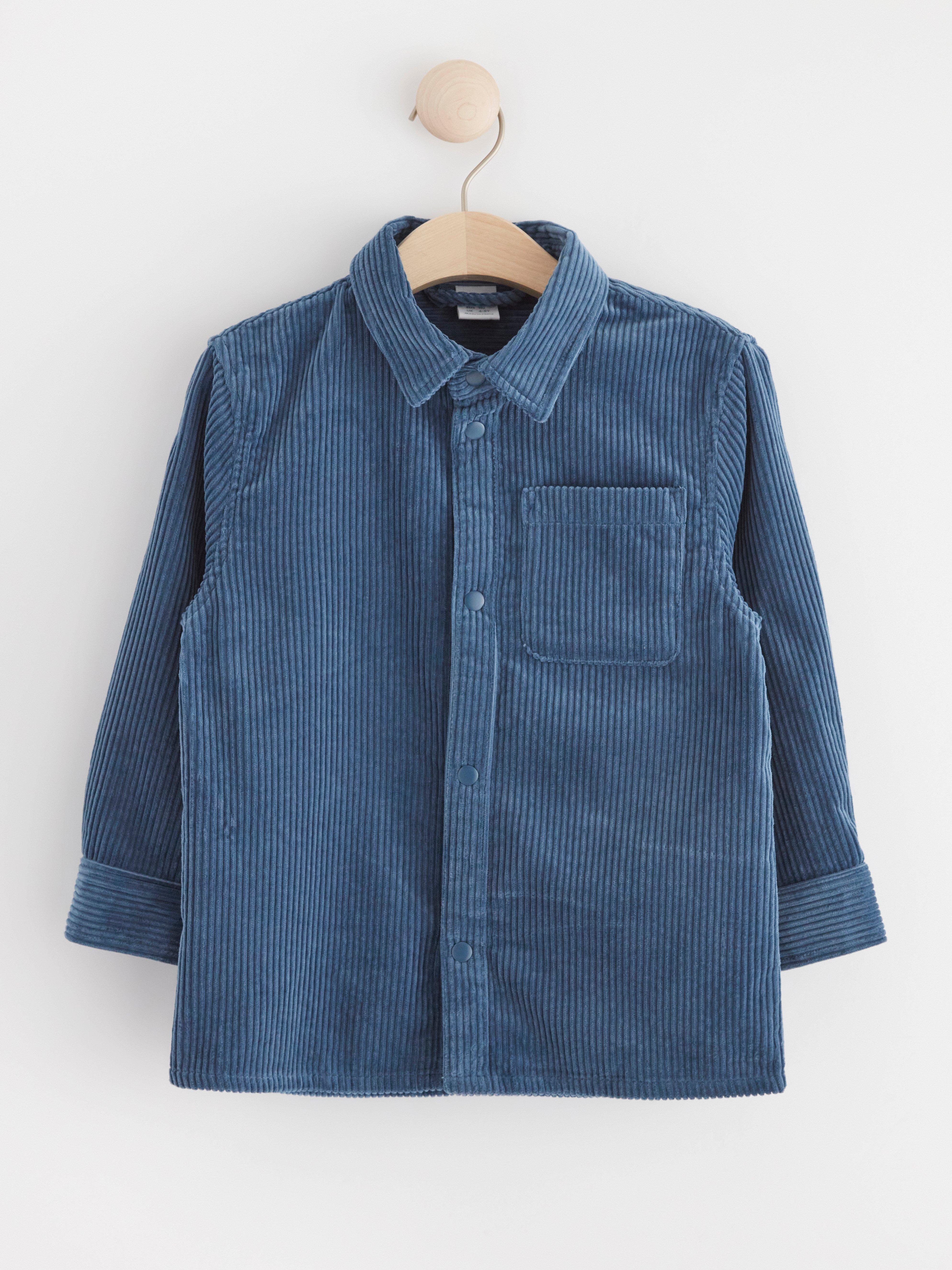 Corduroy shirt Dark Dusty Blue