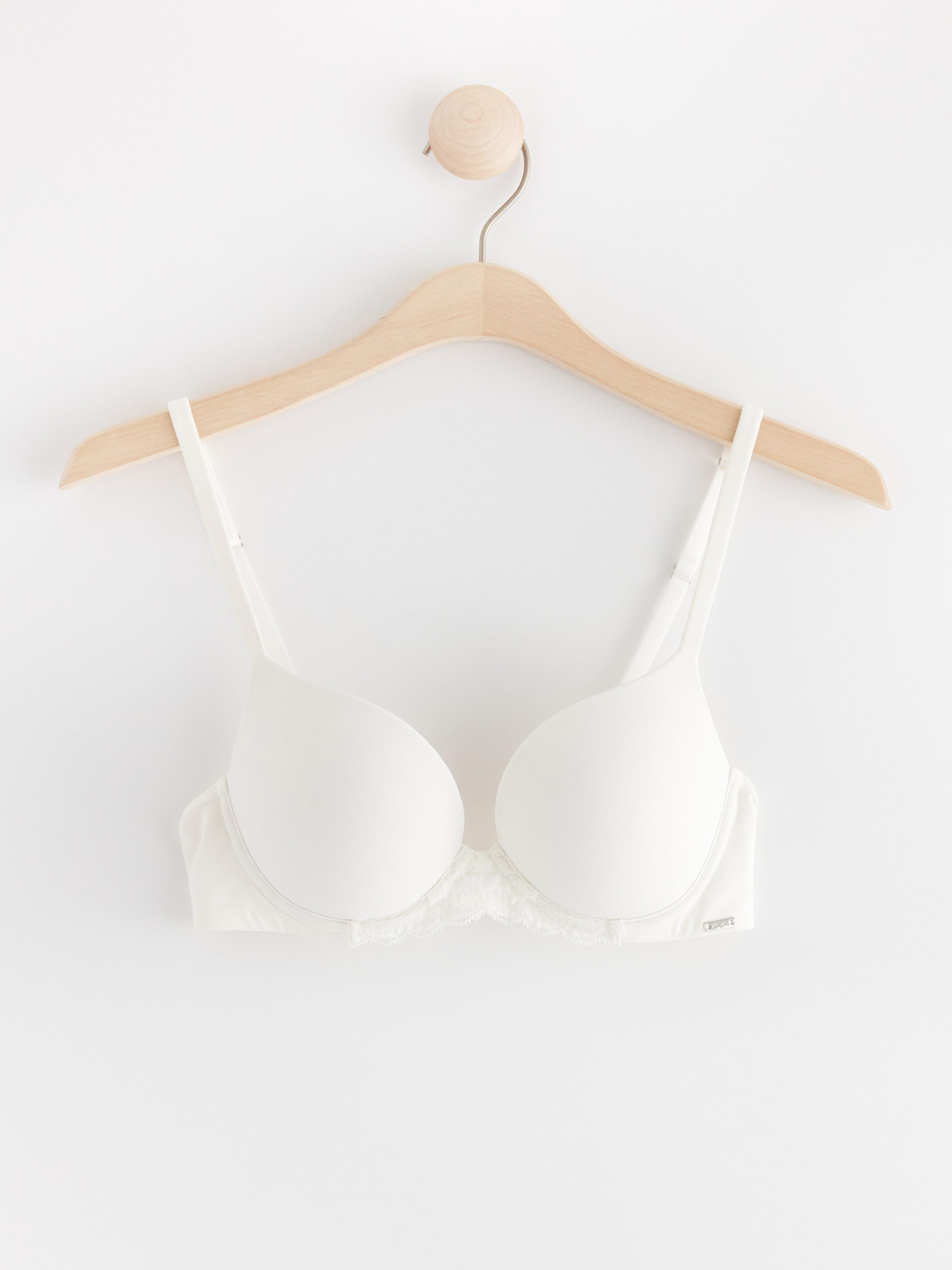 Orchid push-up bra Light White