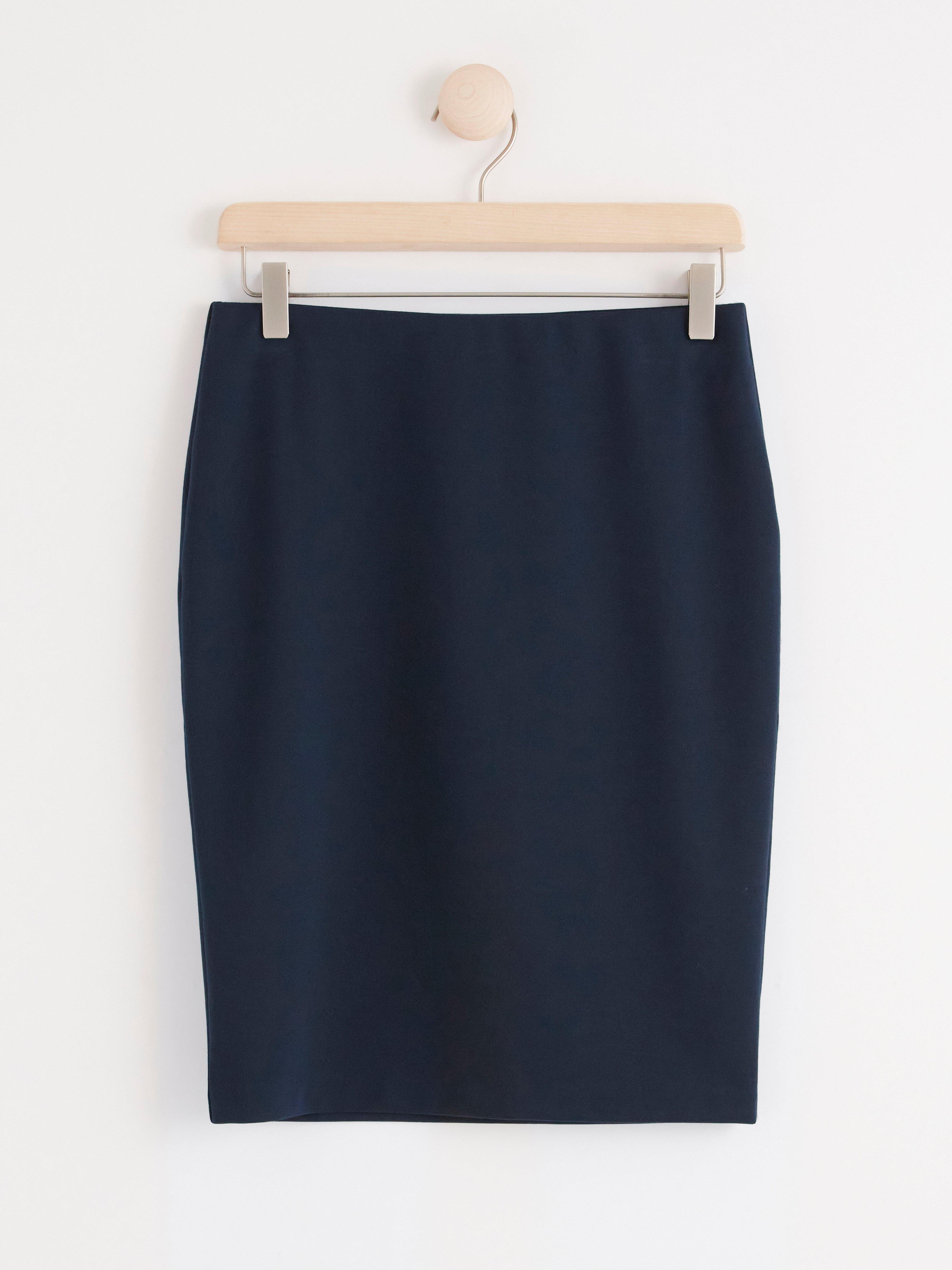 Jersey pencil skirt Navy