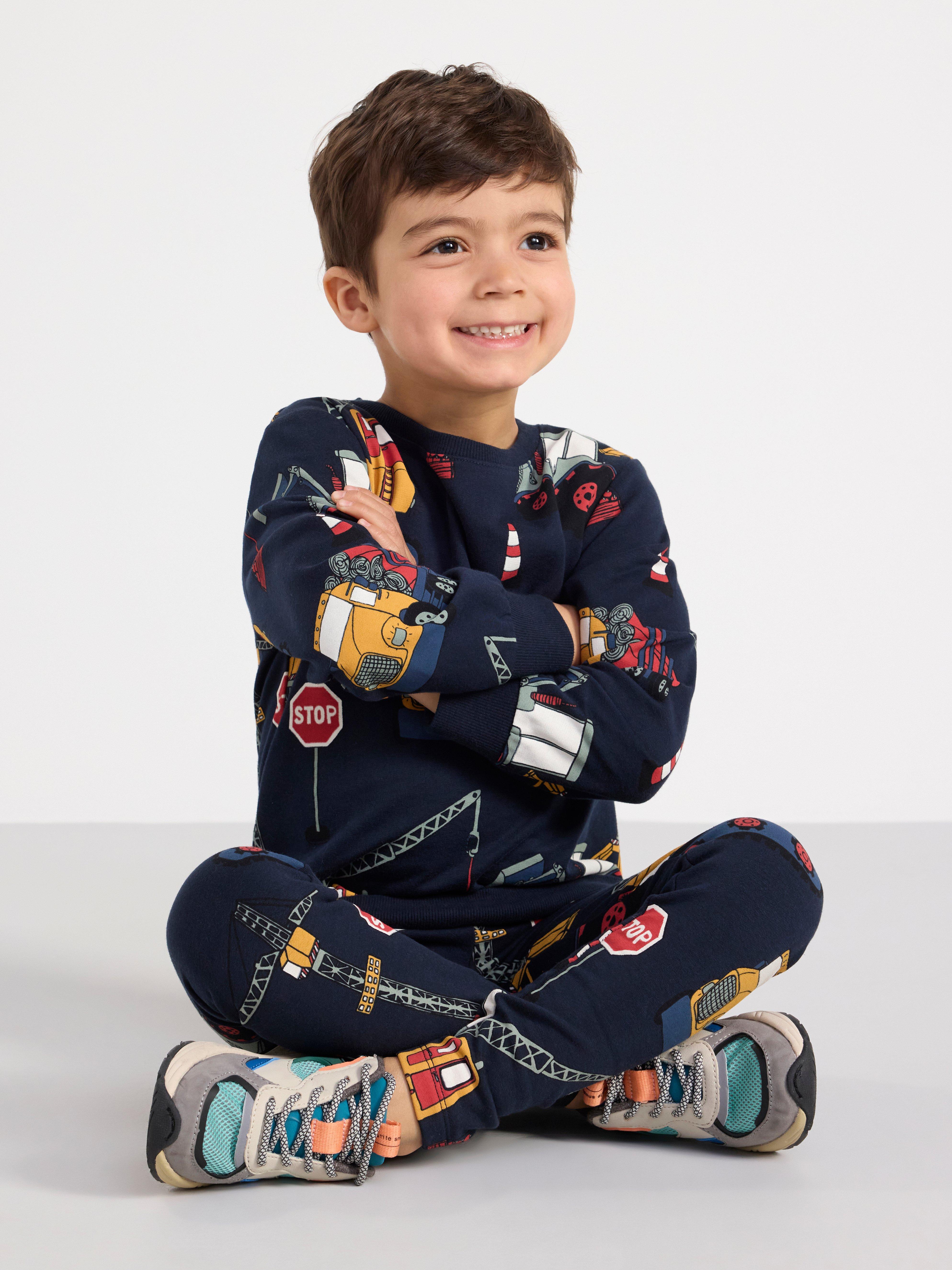 Leggings with working vehicles Dark Navy