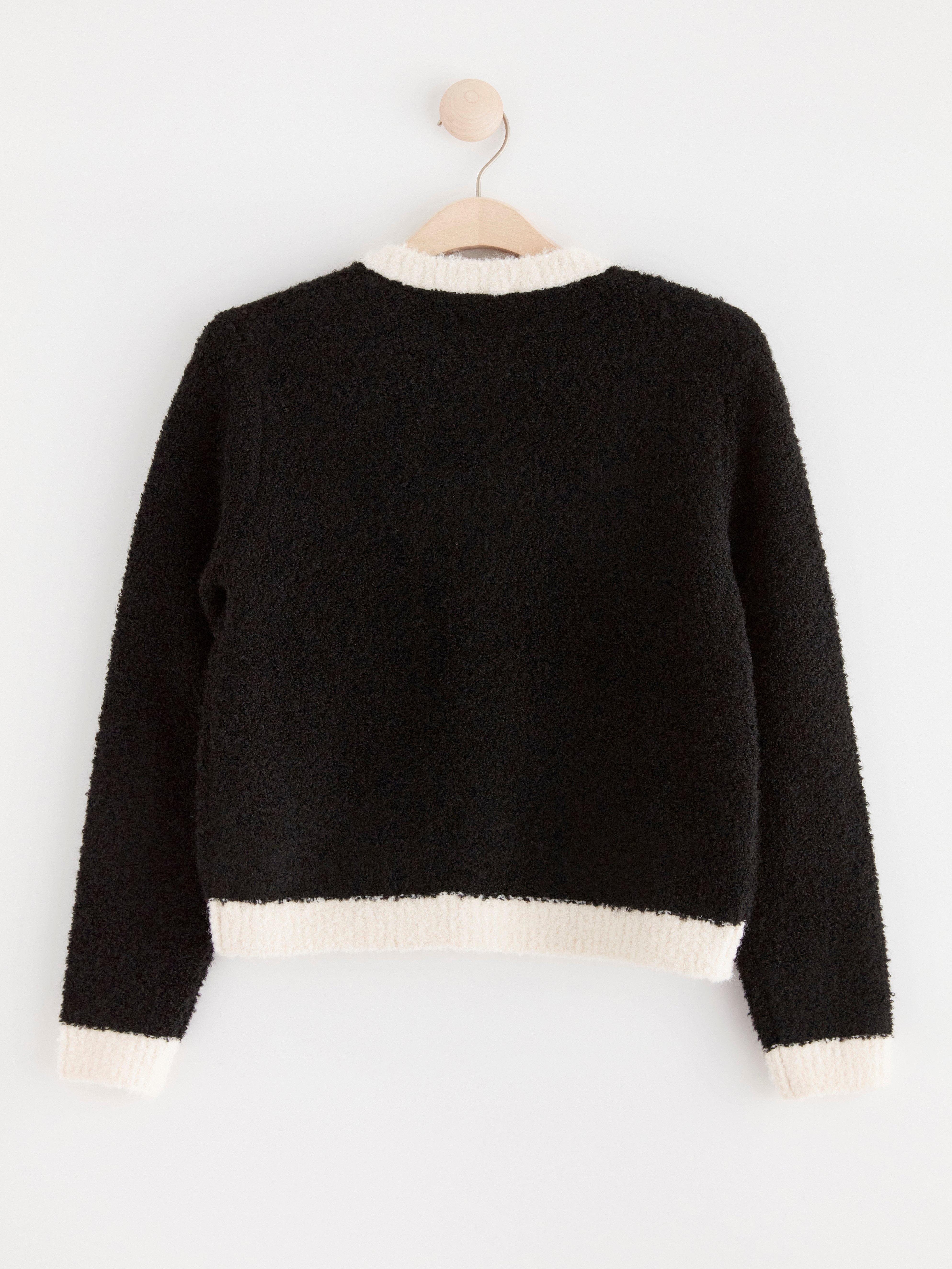 Cardigan knitted Black