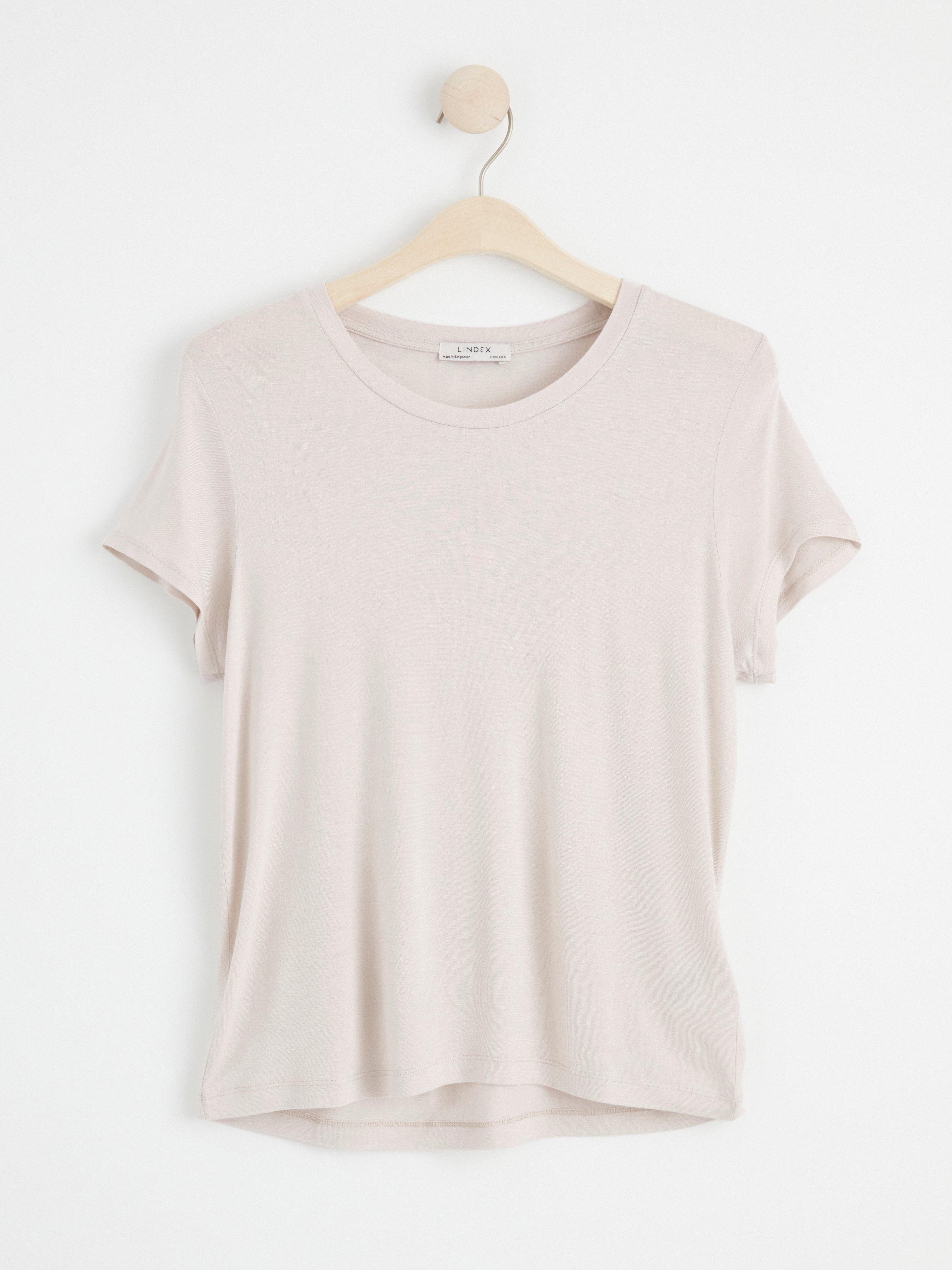 Short sleeve top Light Beige