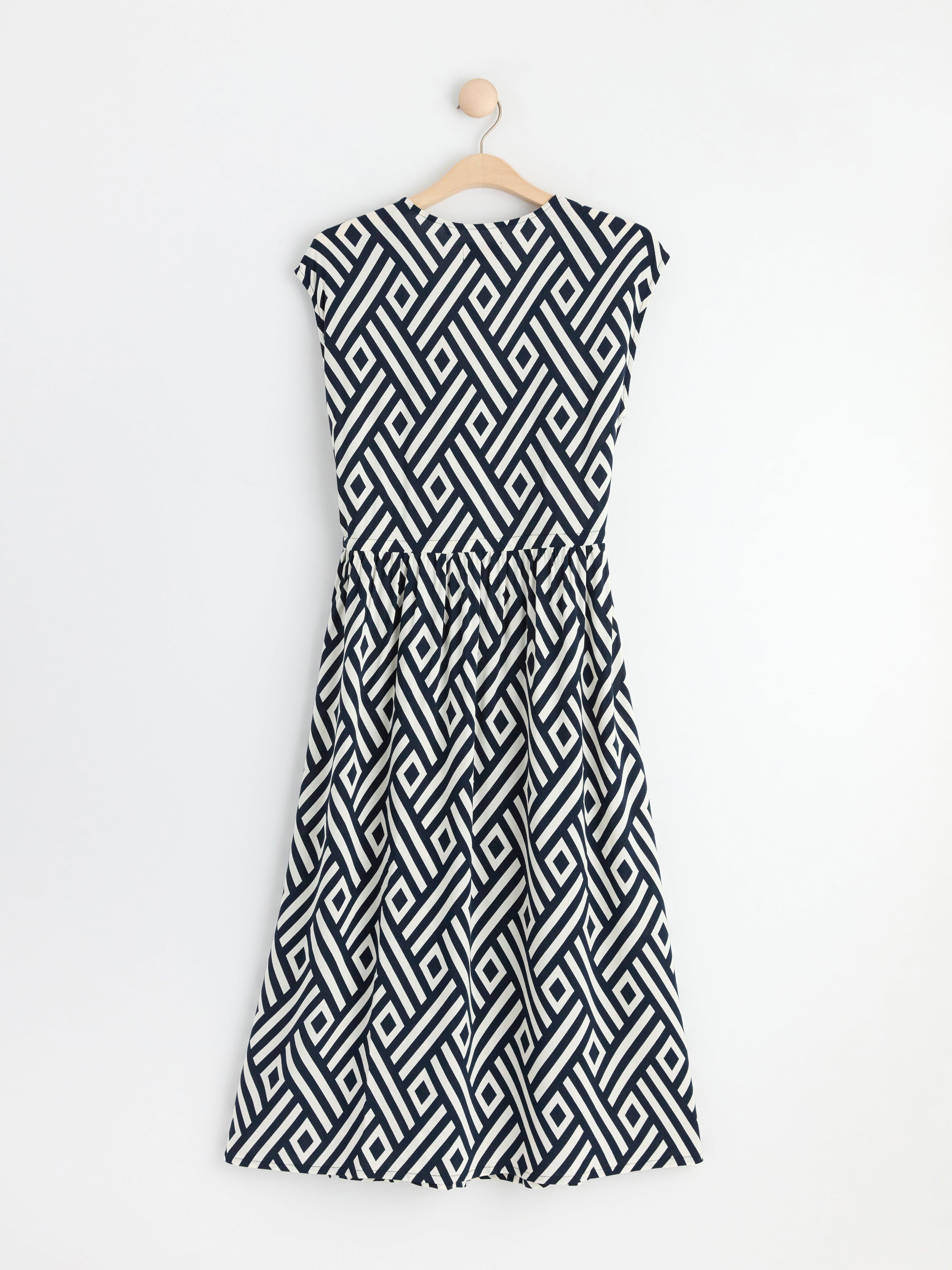 Sleeveless midi dress Navy