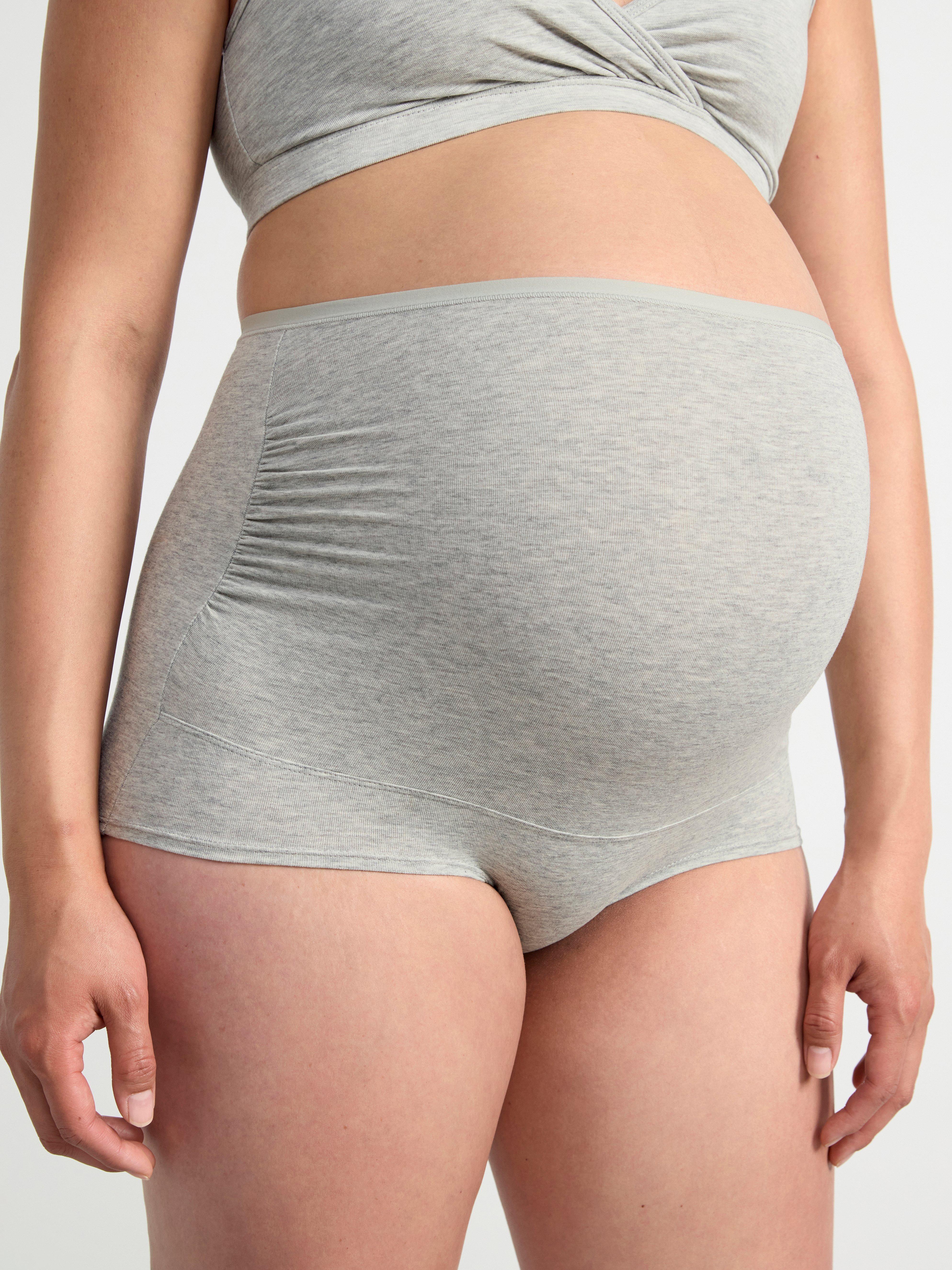 2-pack Maternity brief with high waist Dusty Pink