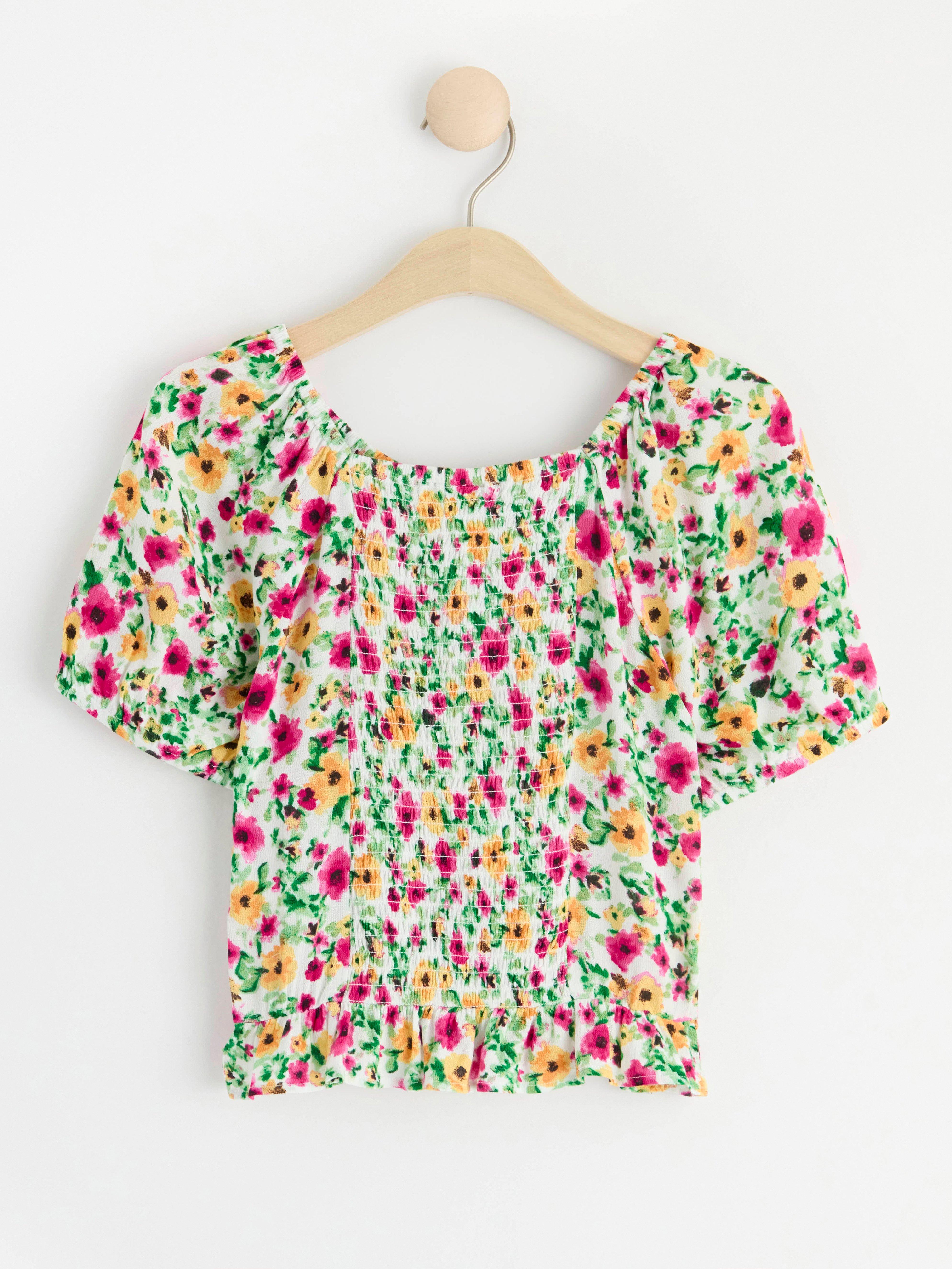 Puff sleeve blouse Light Dusty White