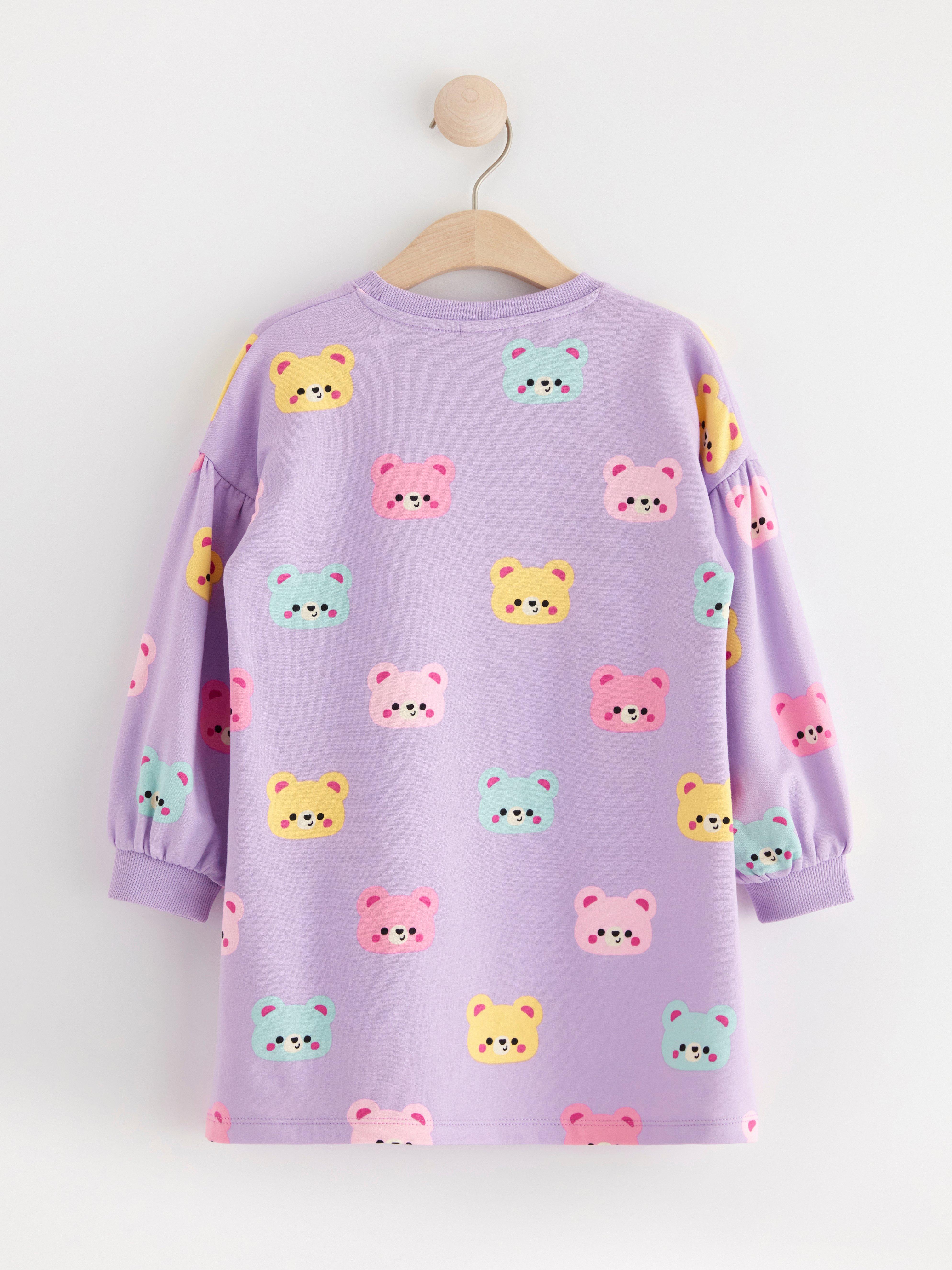 Dress with teddy bears Light Lilac