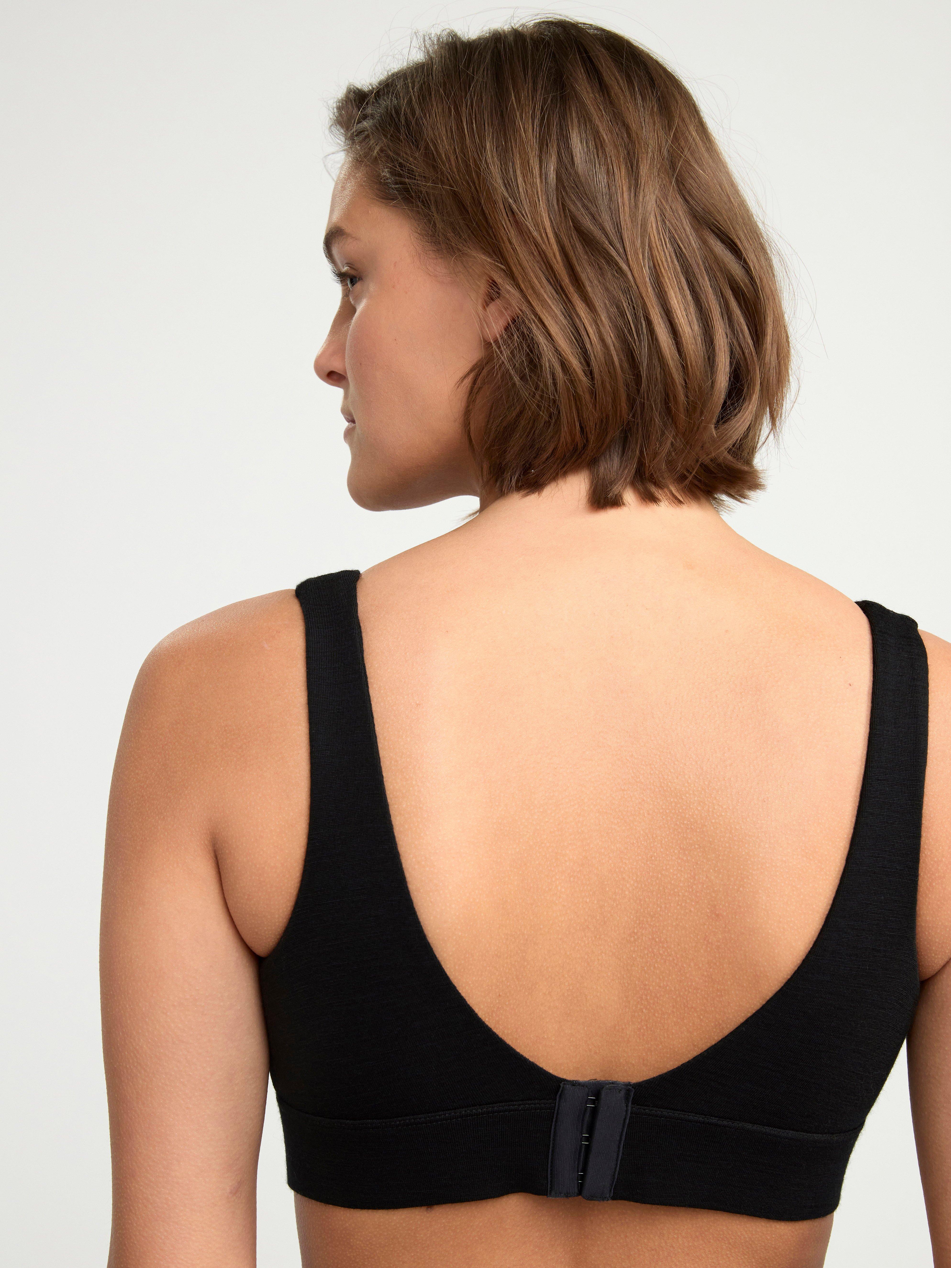 MOM Merino wool nursing bra Black