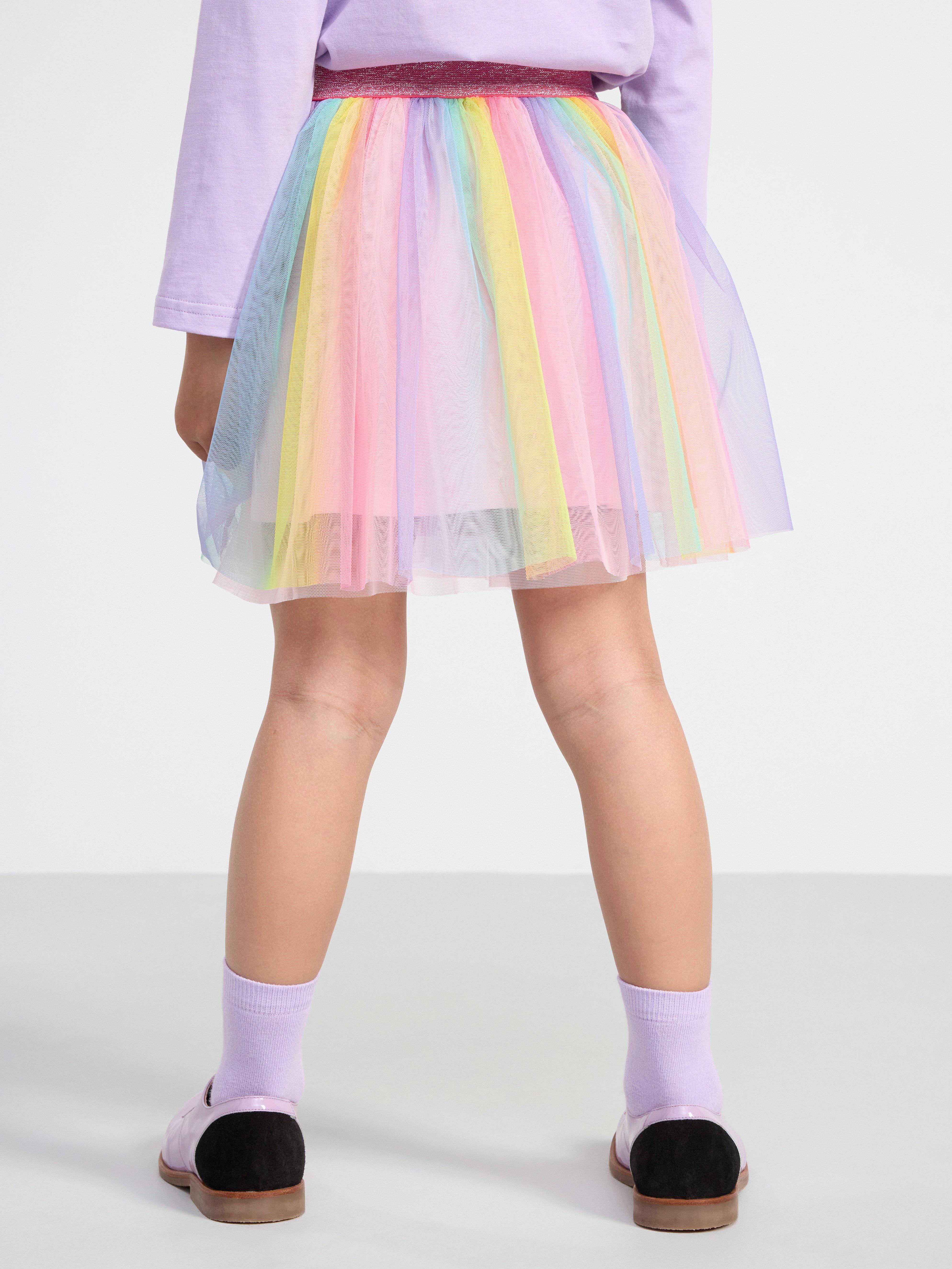 Rainbow tulle skirt Light Pink