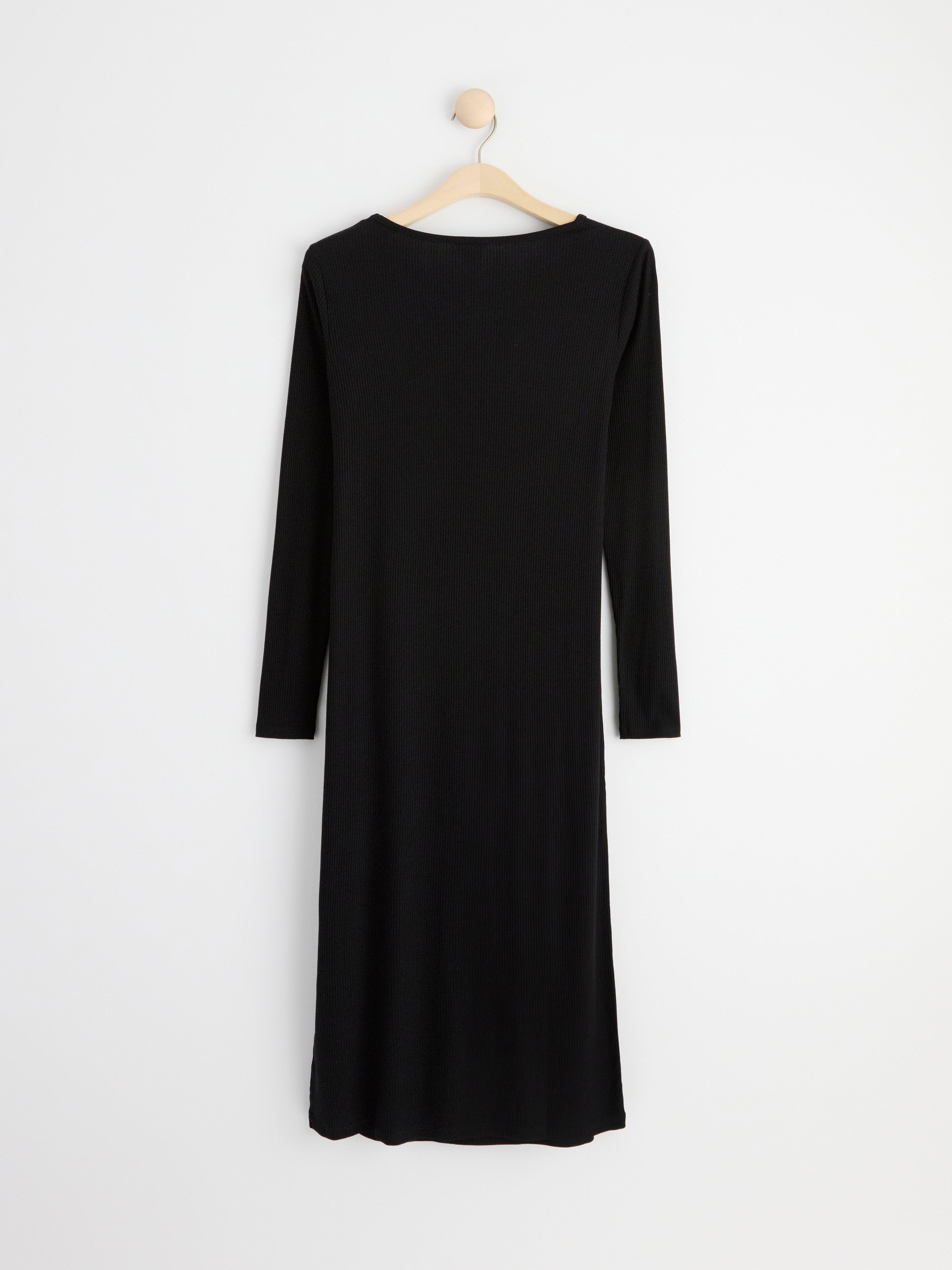 MOM Jersey nursing dress Black