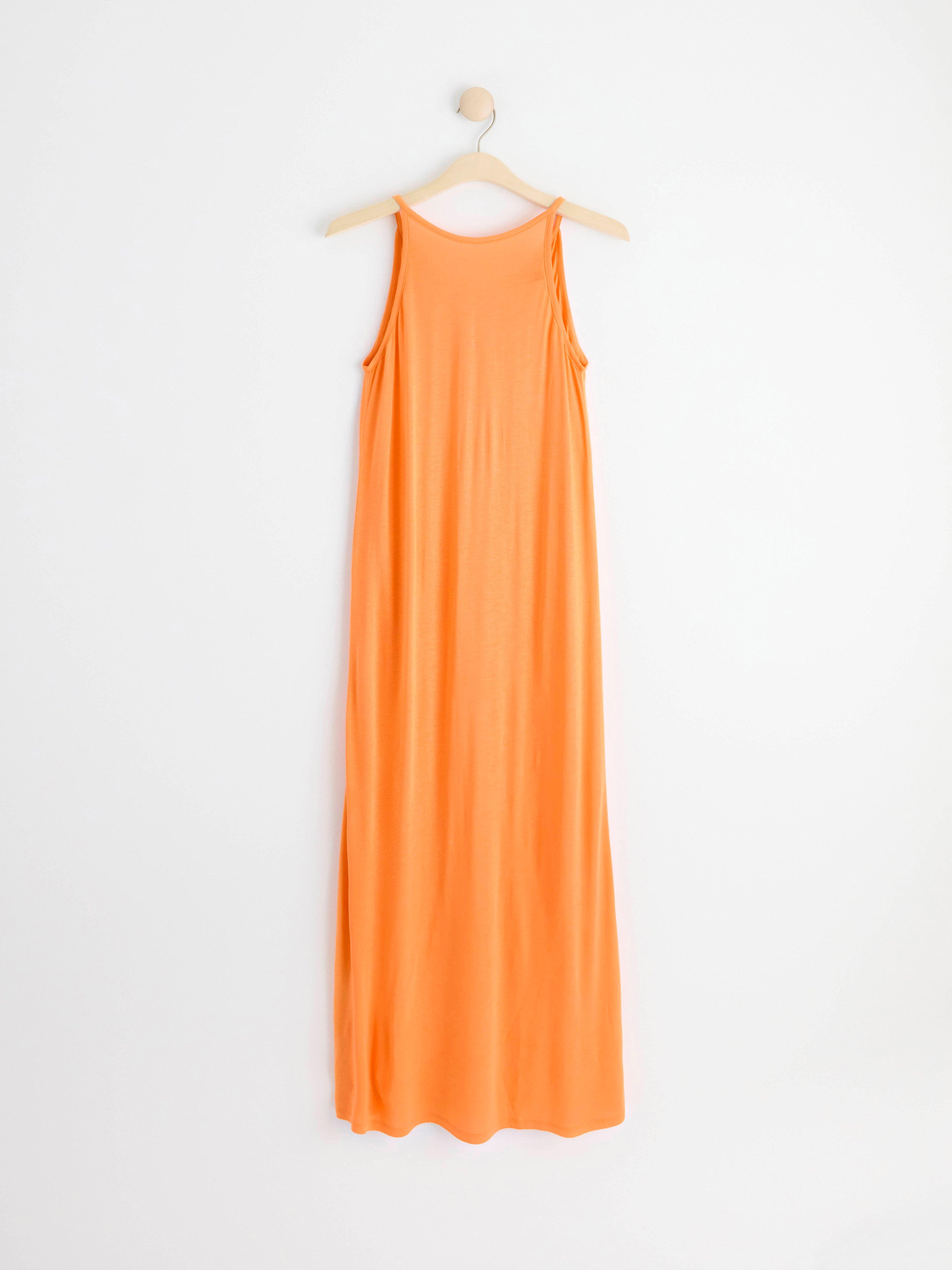 Long slip on dress Light Orange