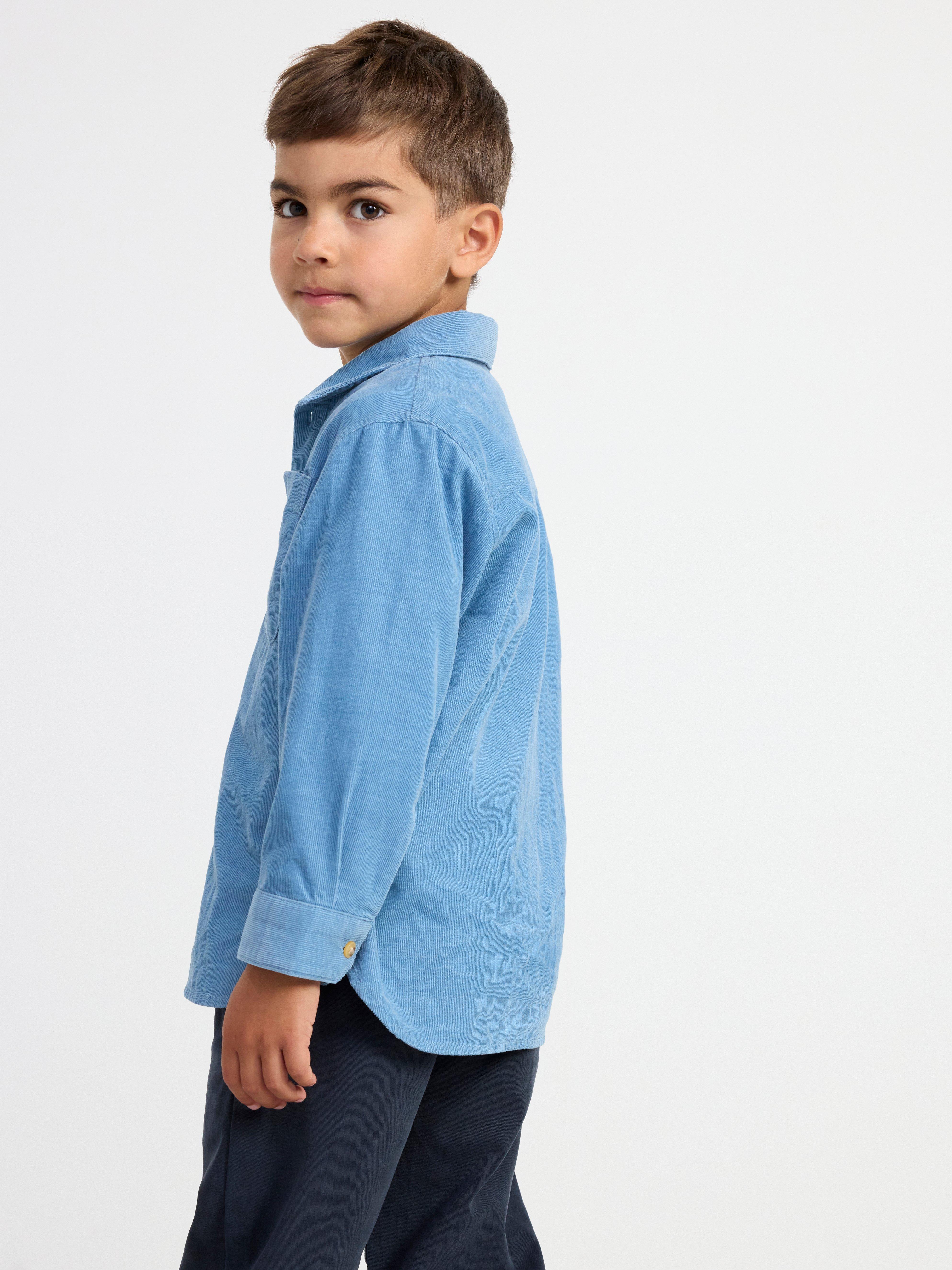 Shirt in corduroy Light Dusty Blue