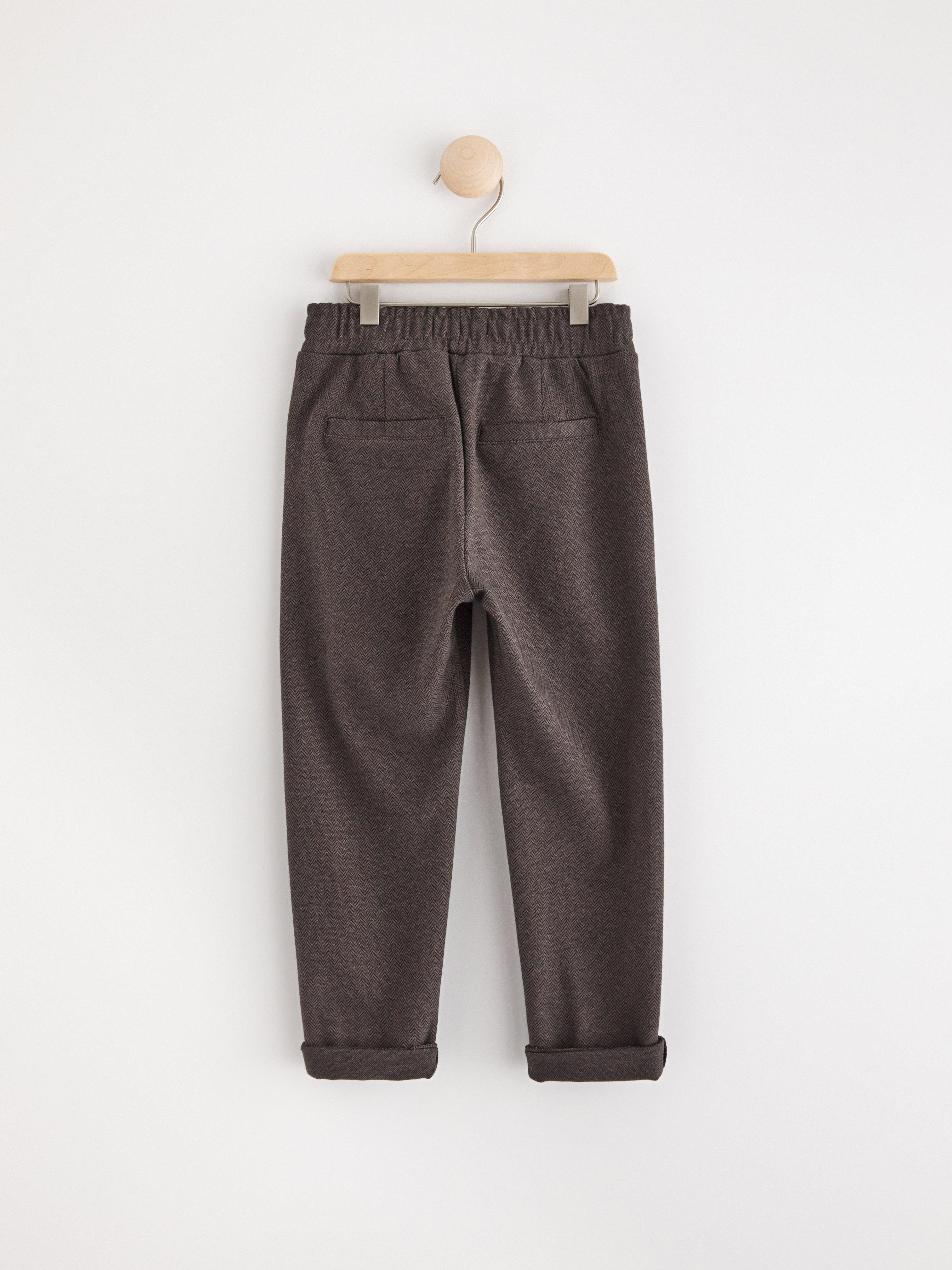Trousers in jersey Brown