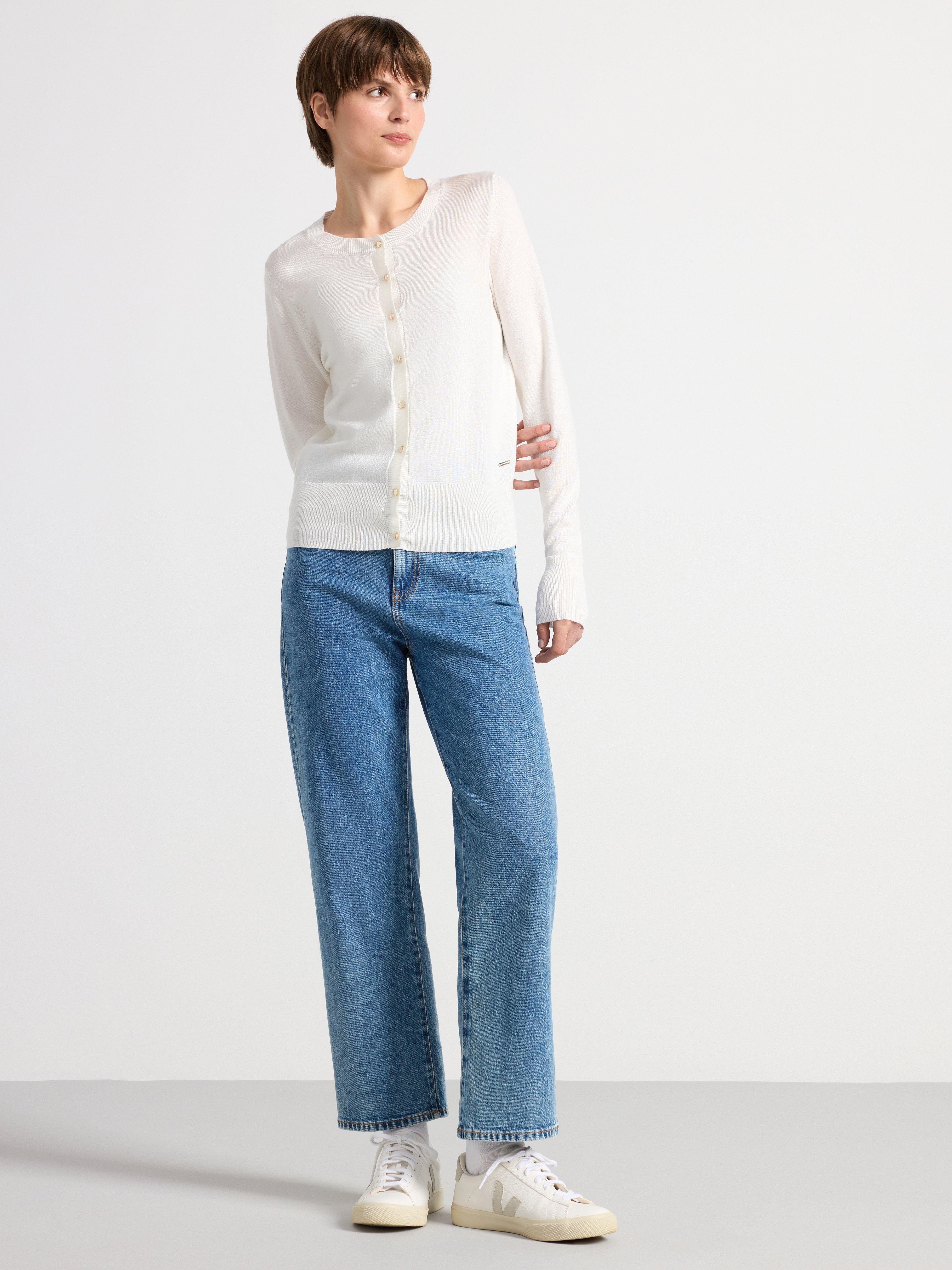 Fine-knit cardigan Off White