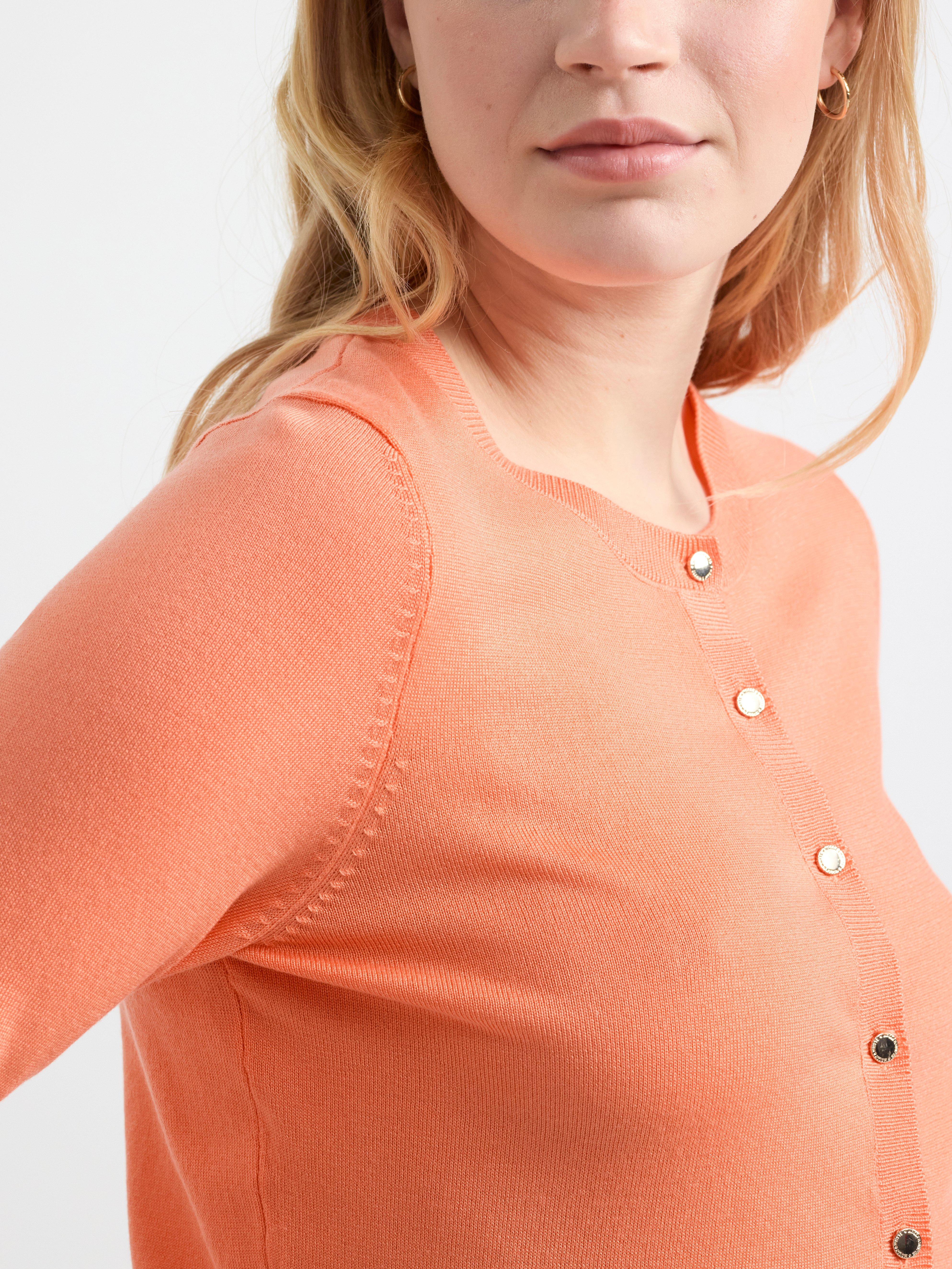 Fine-knit cardigan Light Orange