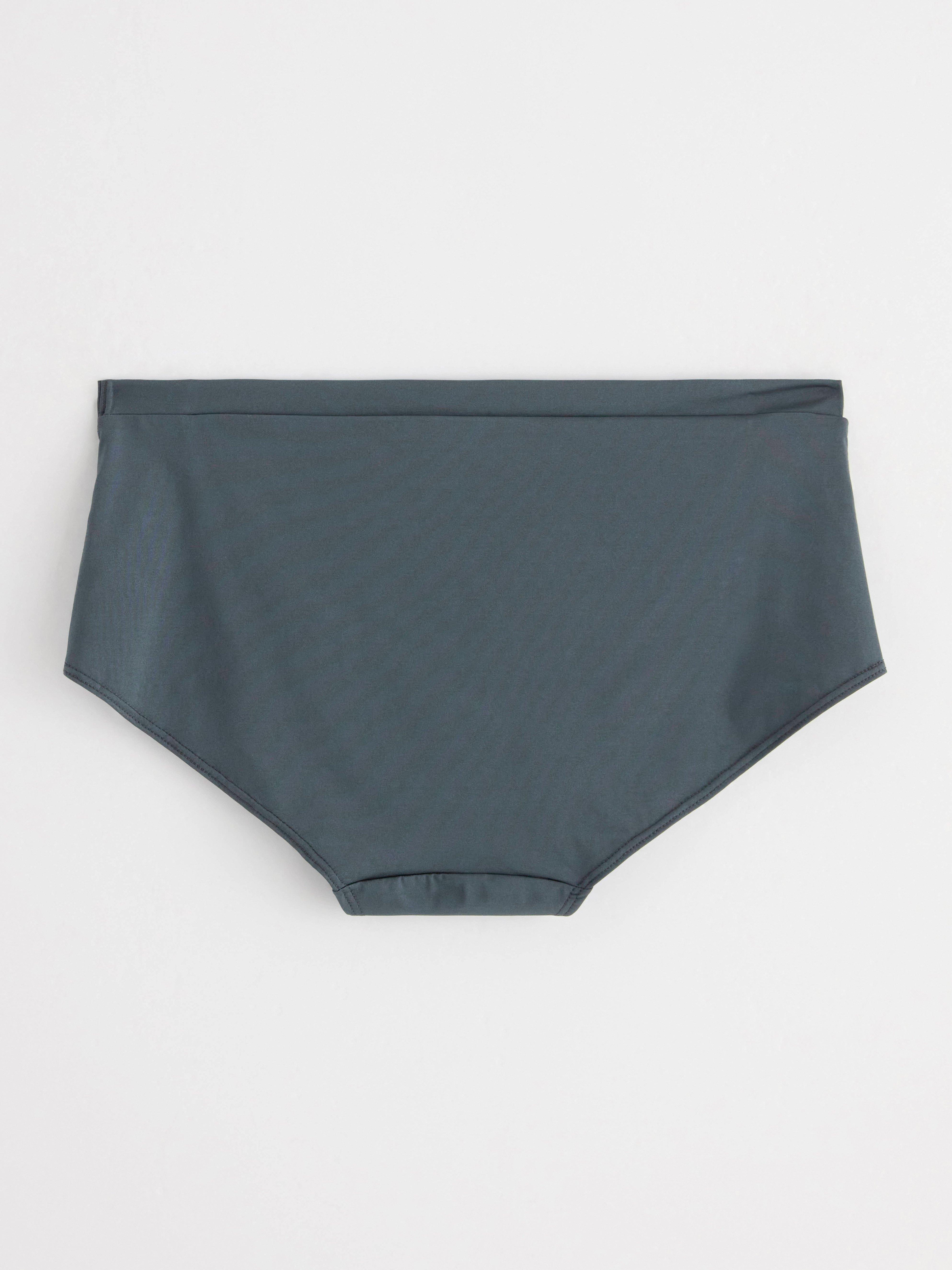 Regular waist brief with lace Dark Grey