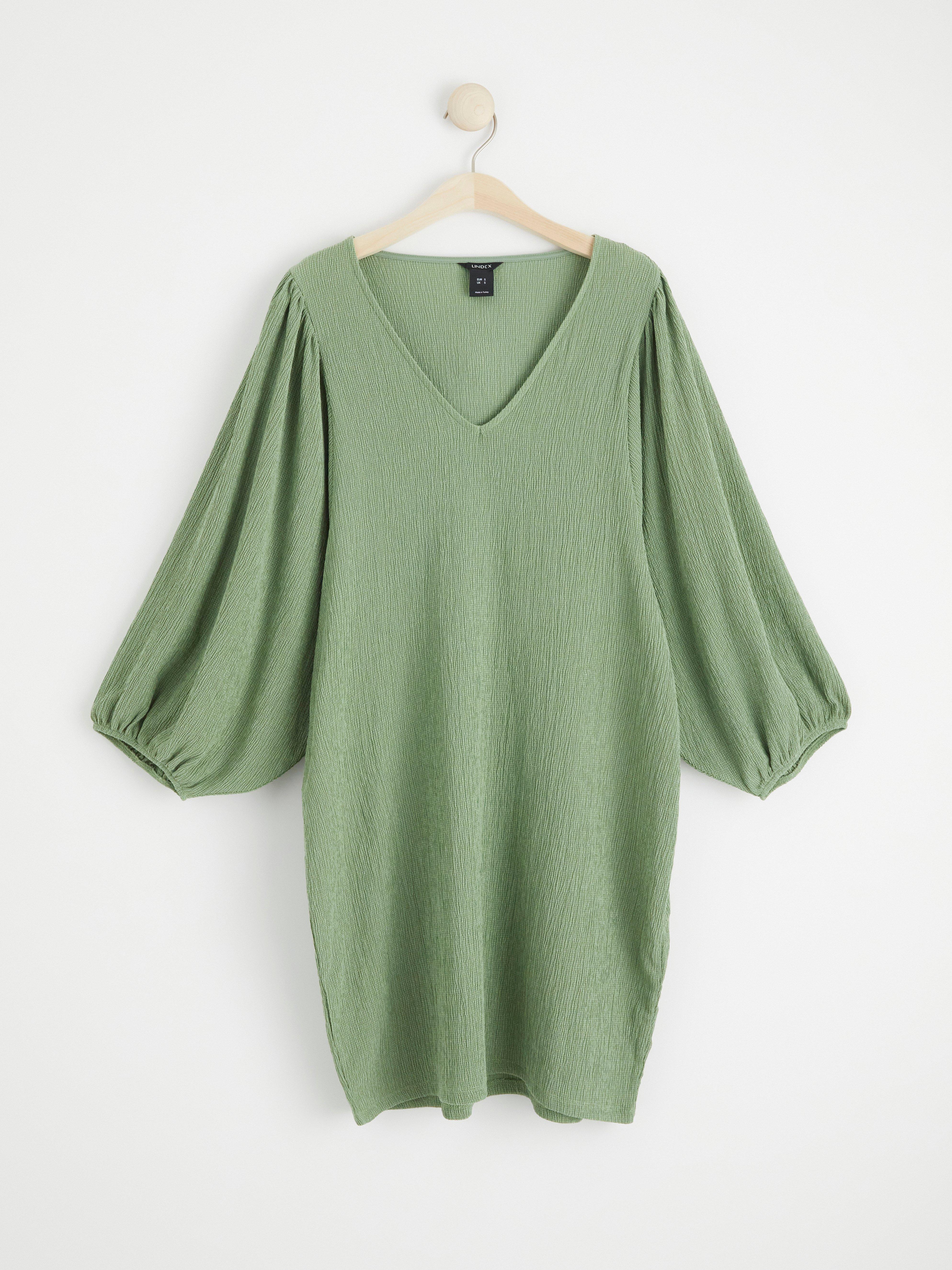 Puff sleeve tunic Light Khaki