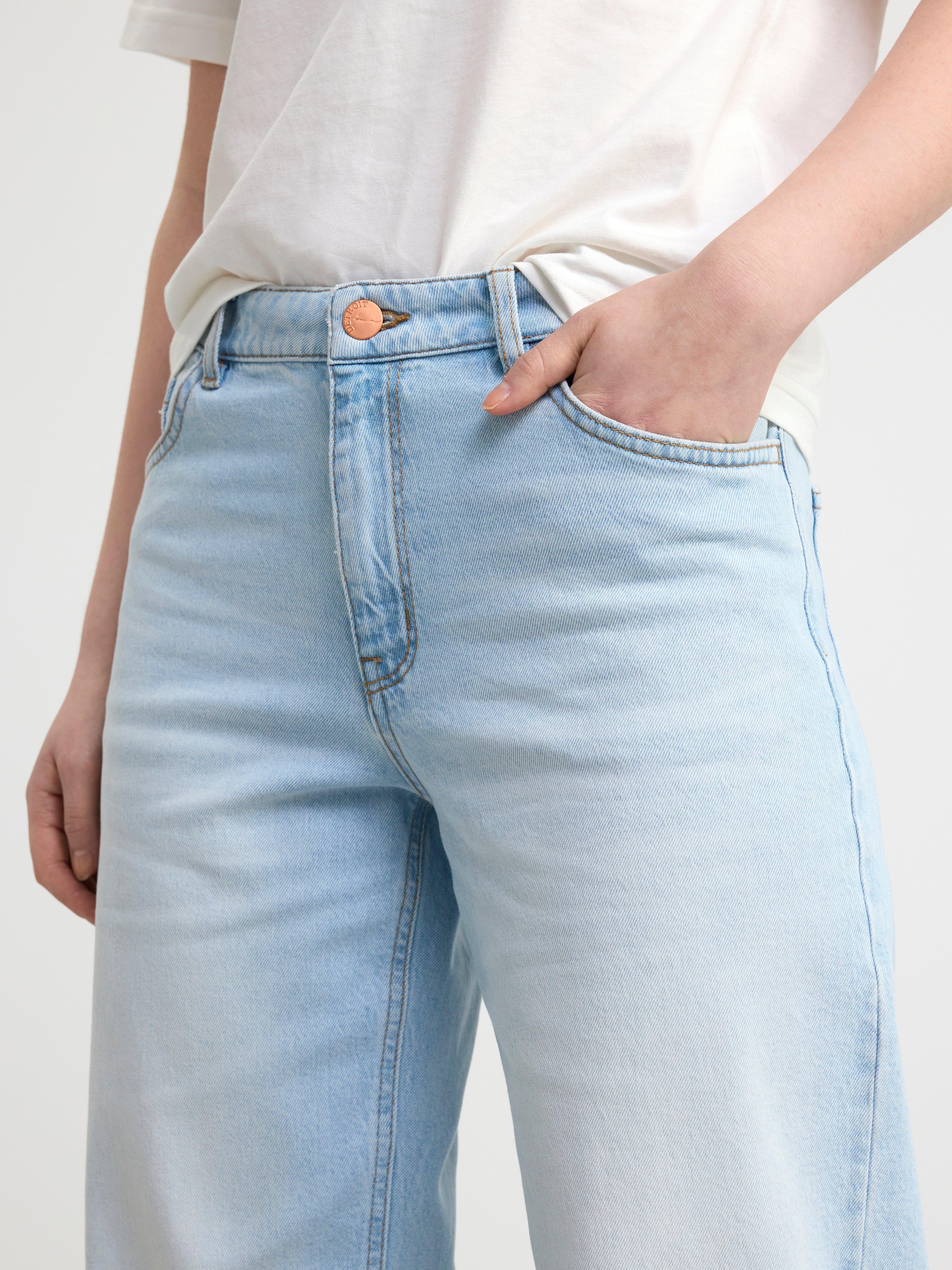 VICKY Wide low waist jeans Light denim