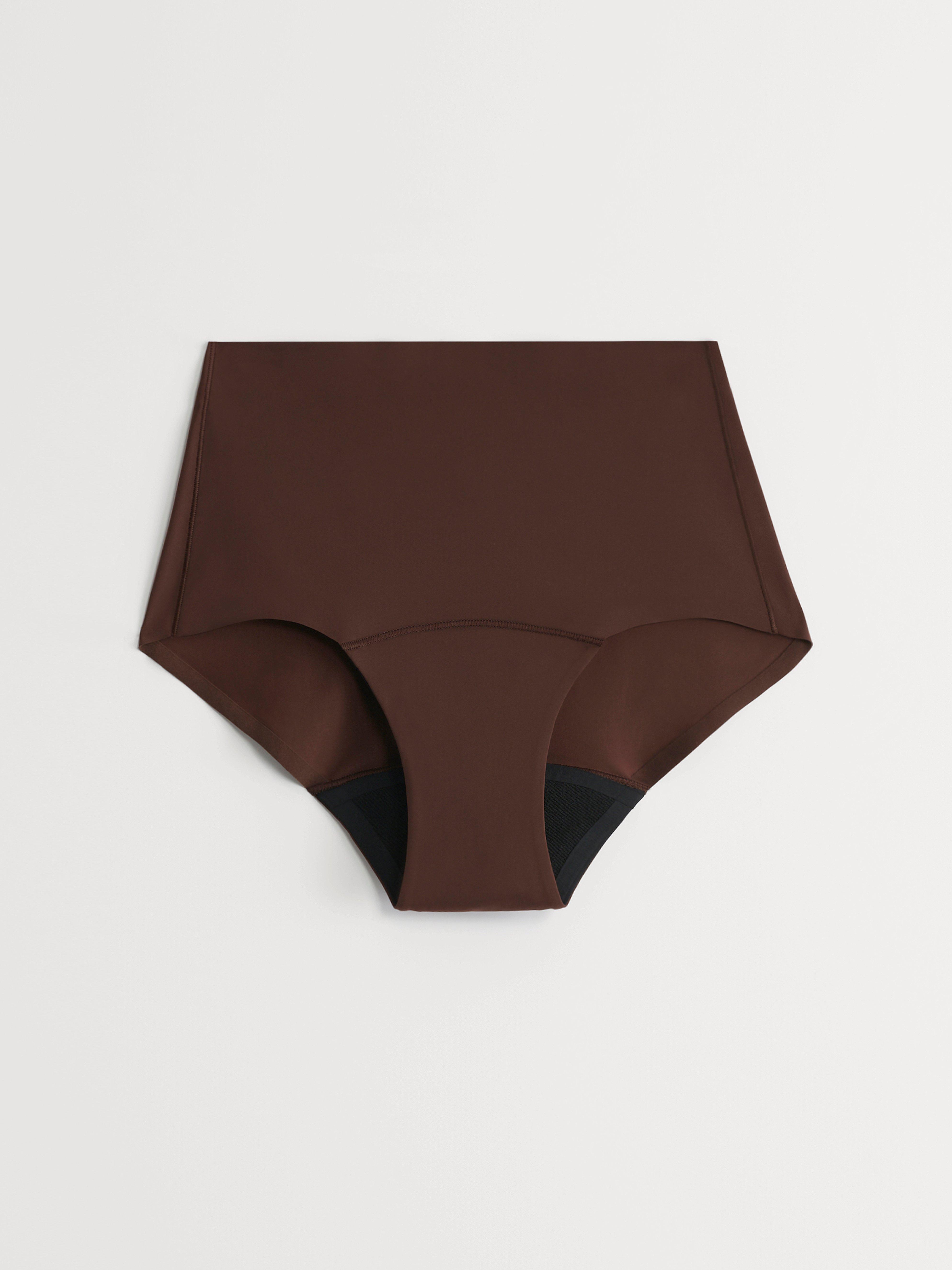Engineered High Waist Period Proof – Period Panty High Absorbency DK Brown