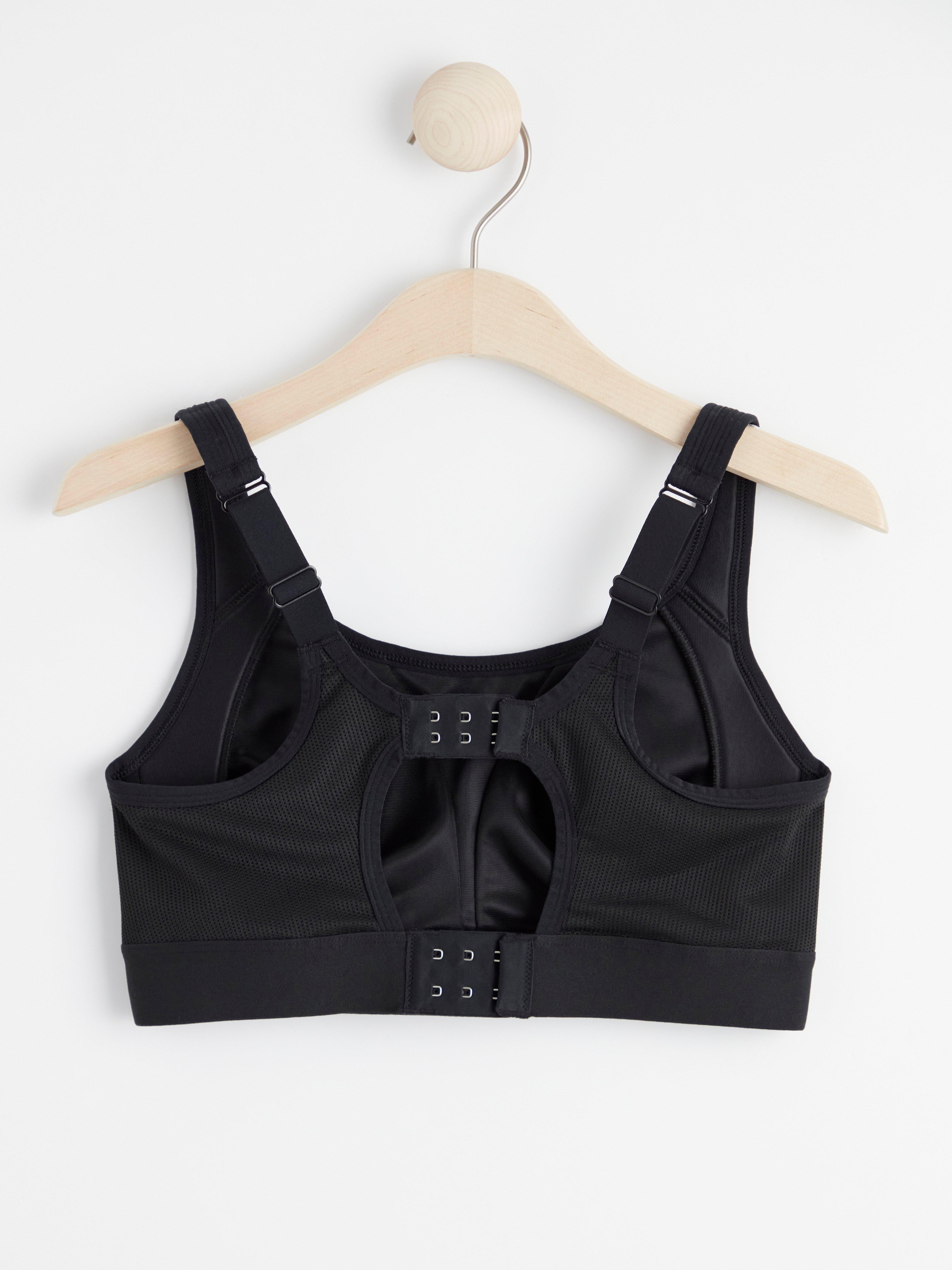 Sports bra high support Black