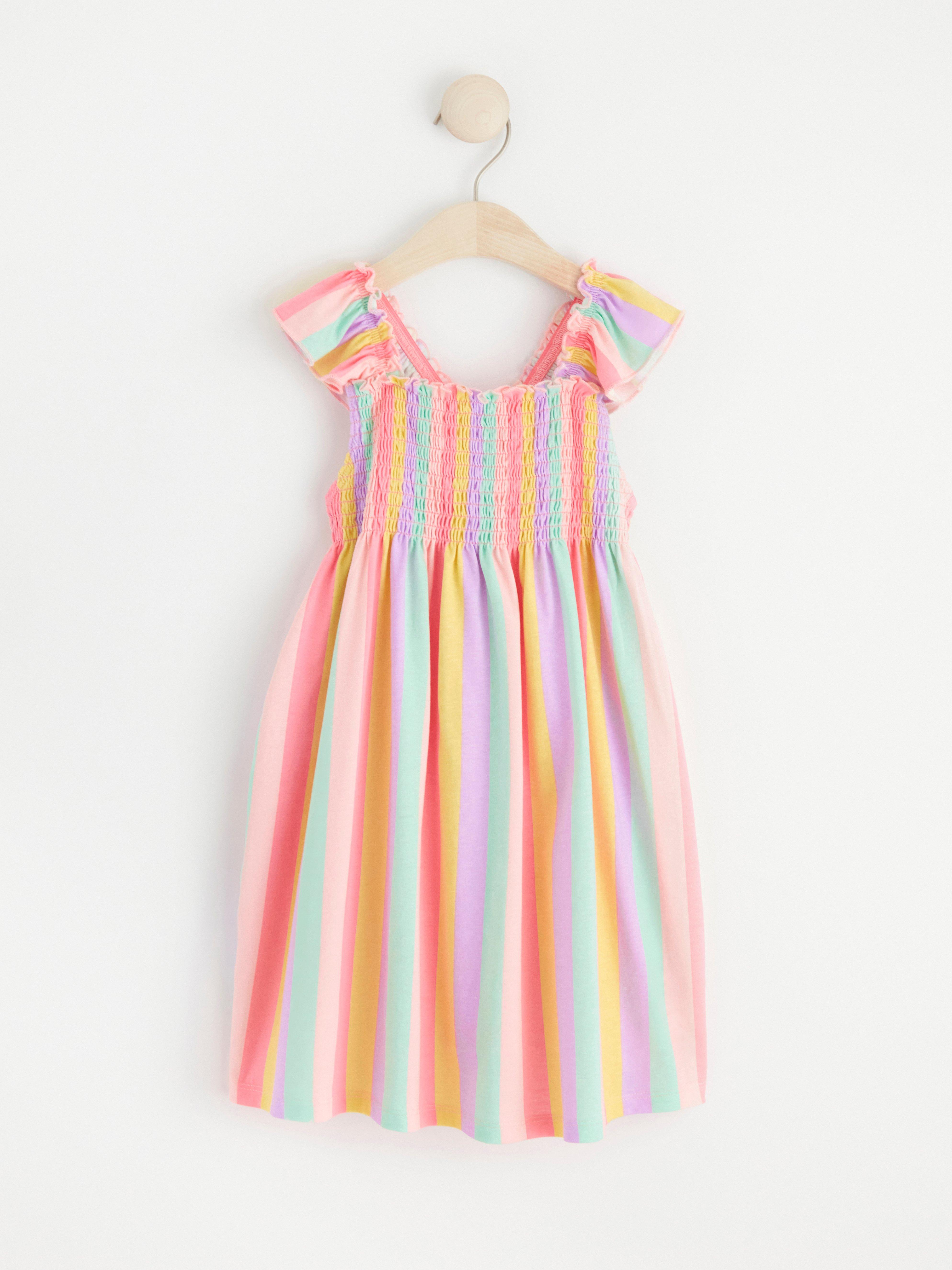 Sleeveless dress with allover pattern Light Yellow