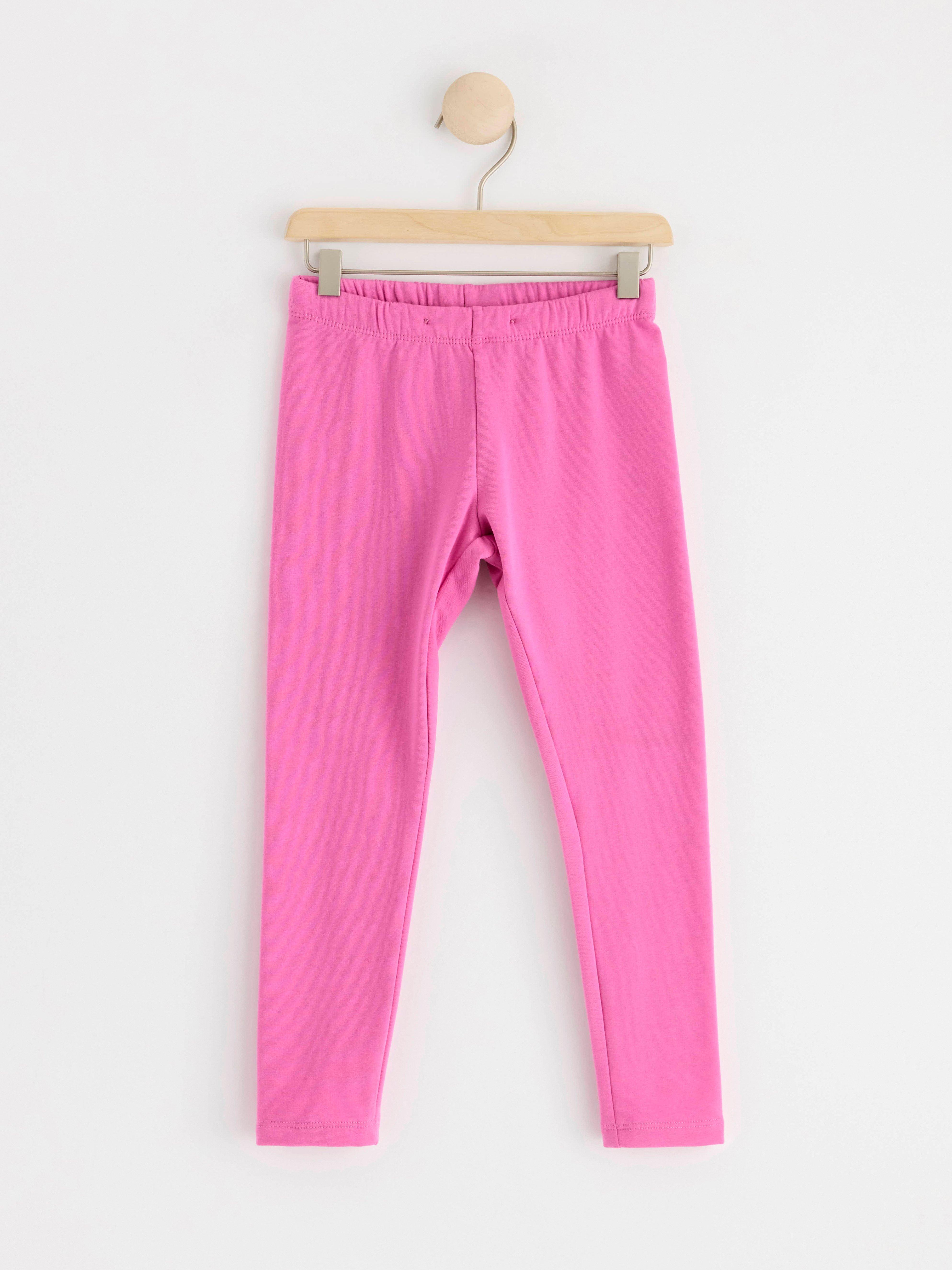 Leggings with brushed inside Pink