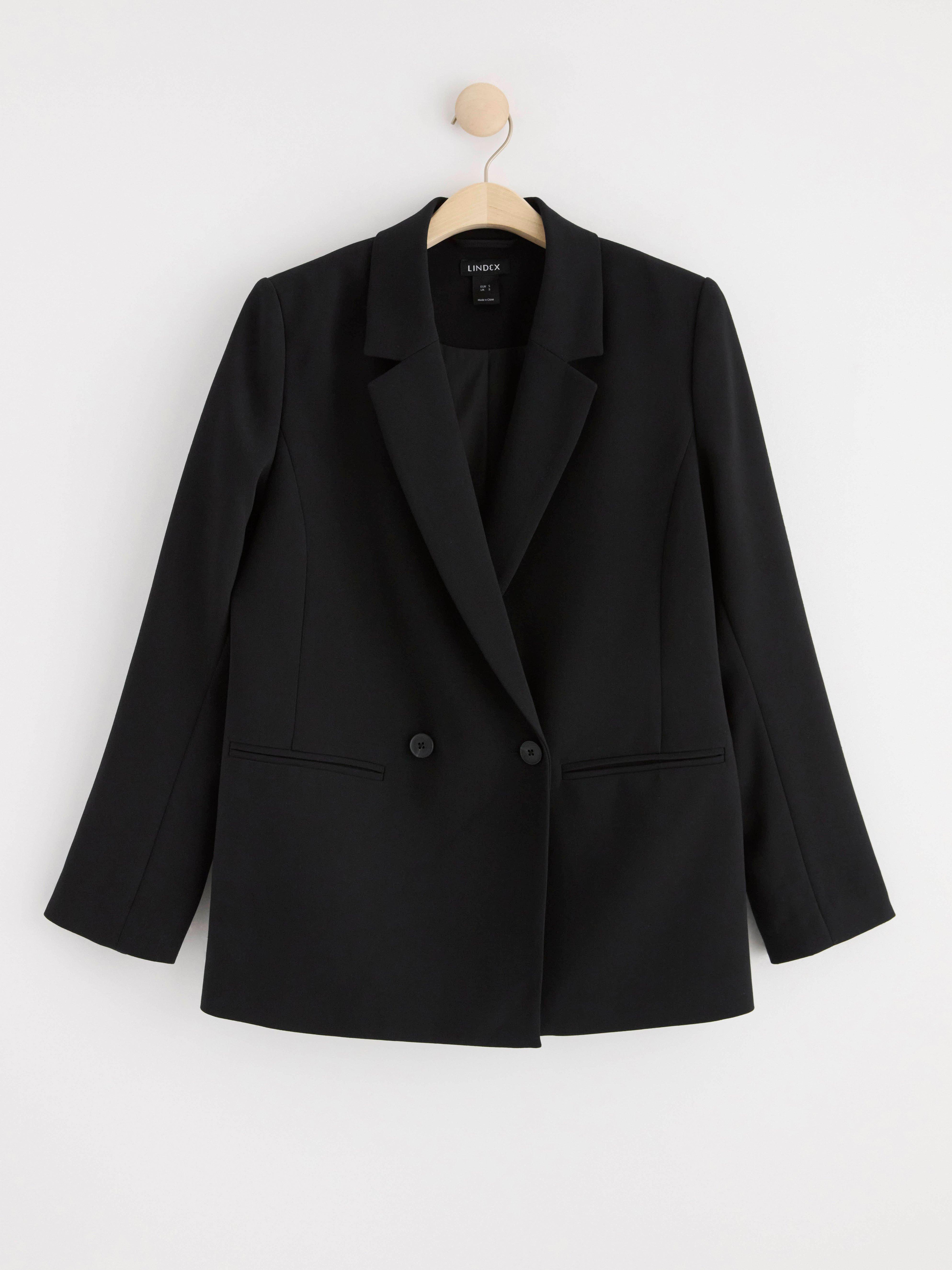 Blazer with double button closure Black