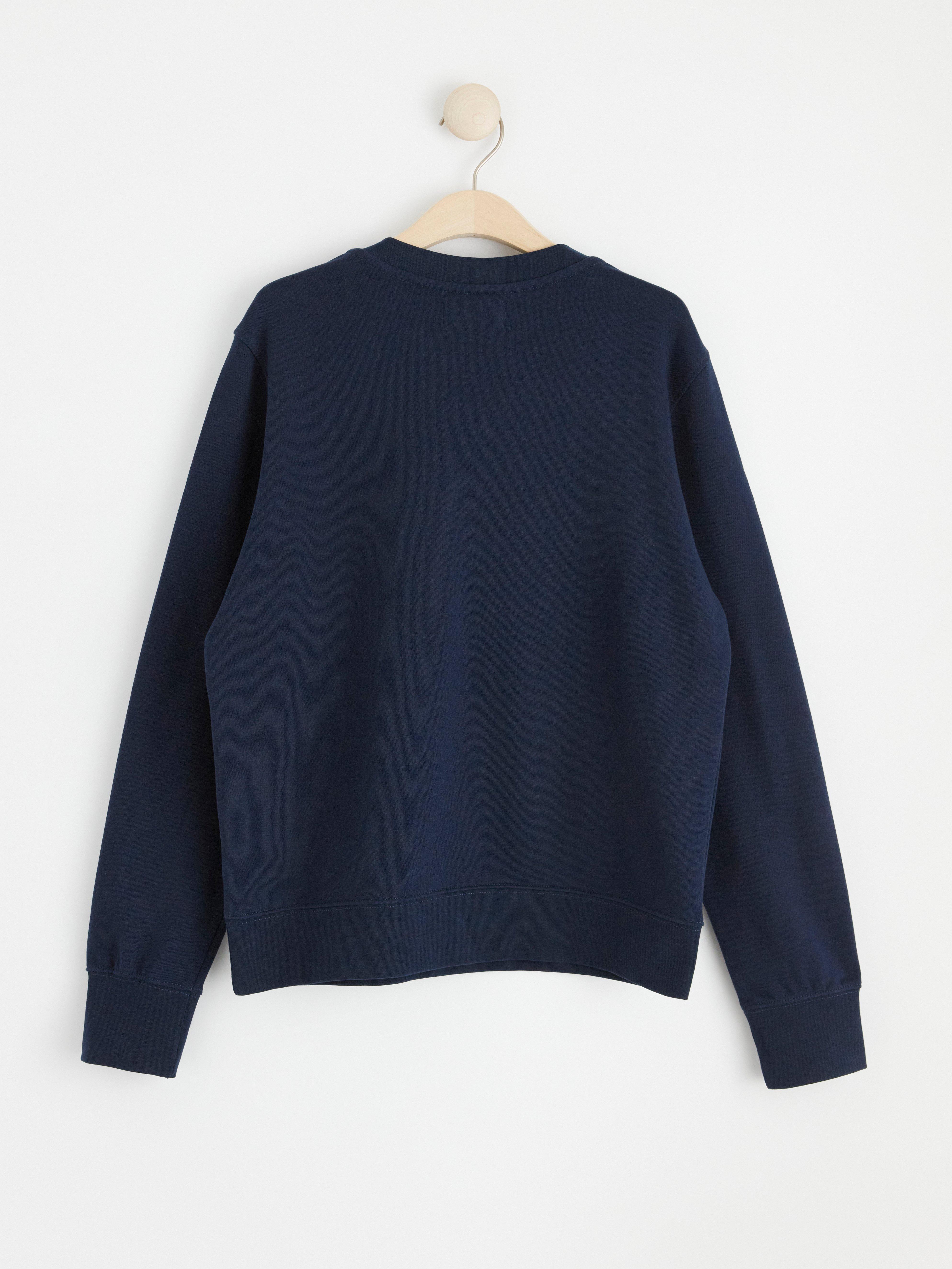 Sweatshirt with golden details Navy