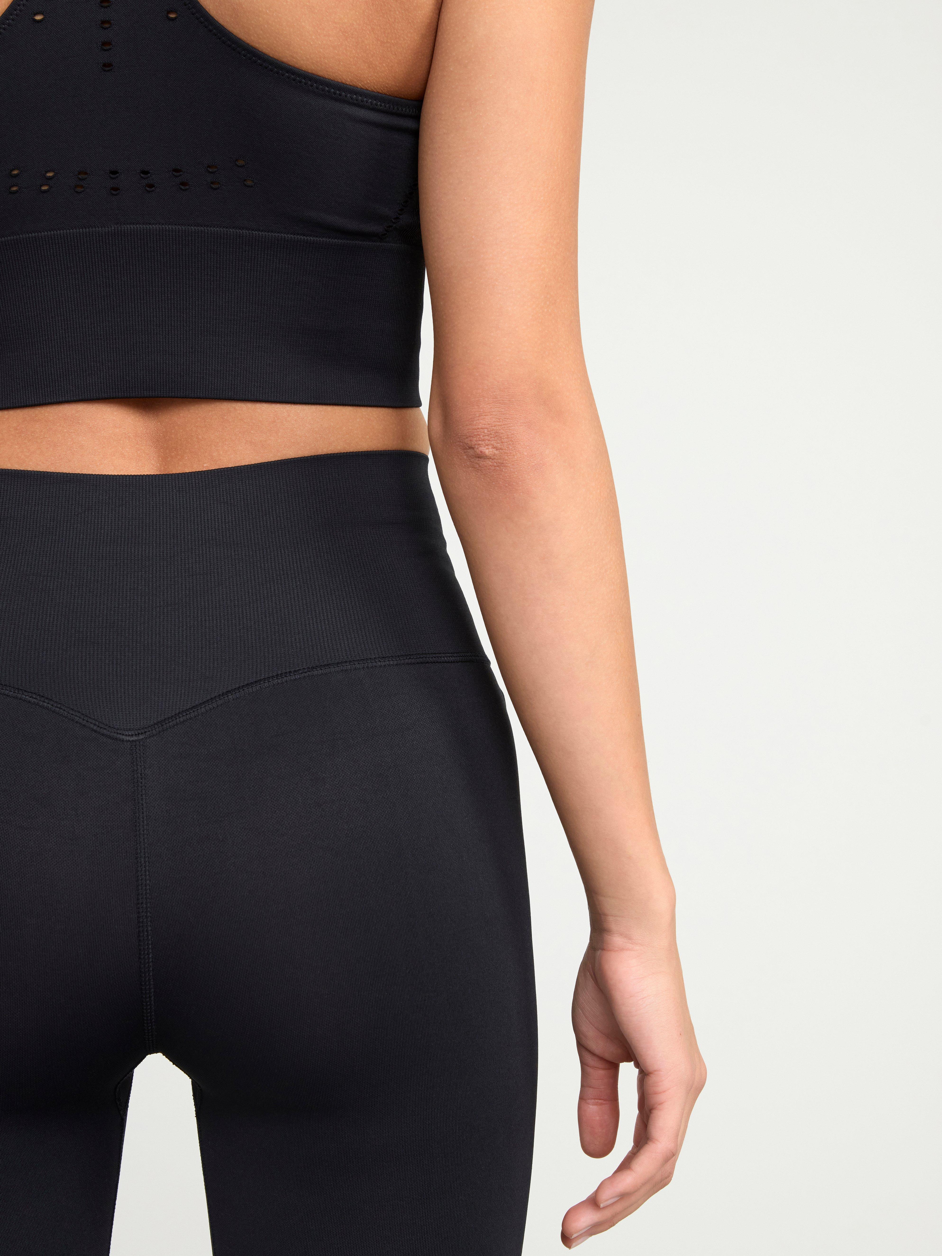 Seamless sports leggings Black