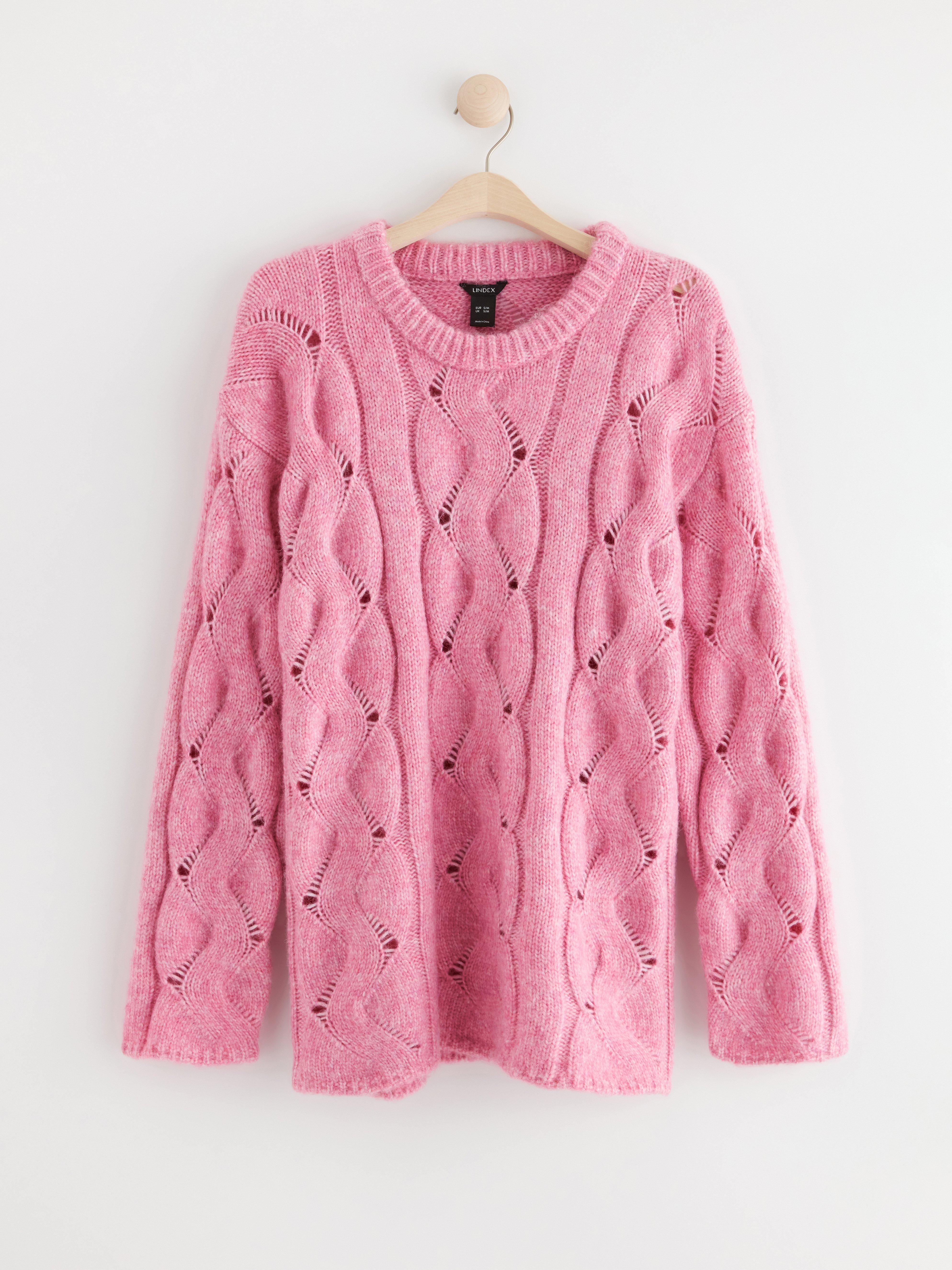 Knitted jumper pink