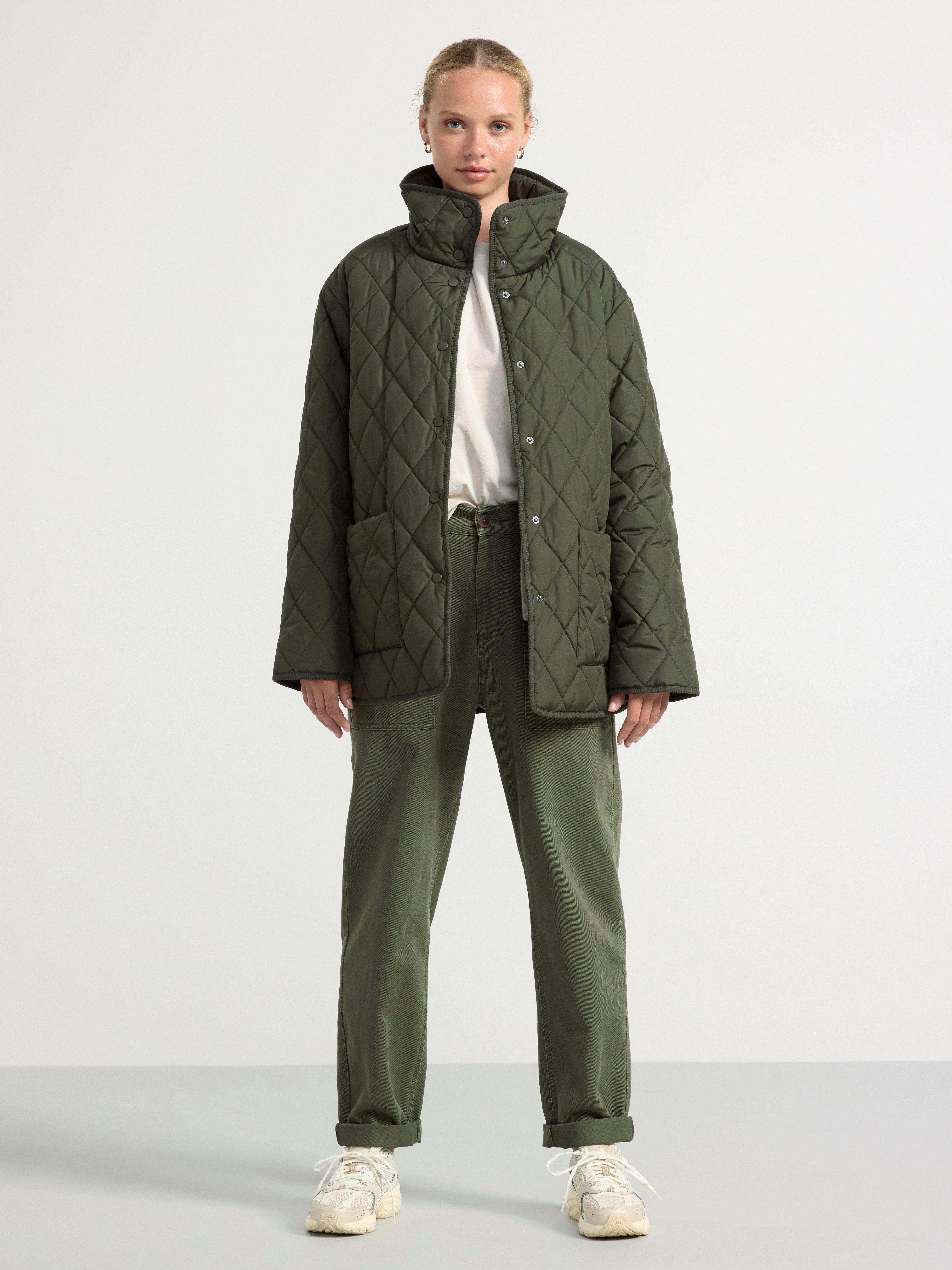 Quilted jacket Dark Khaki Green